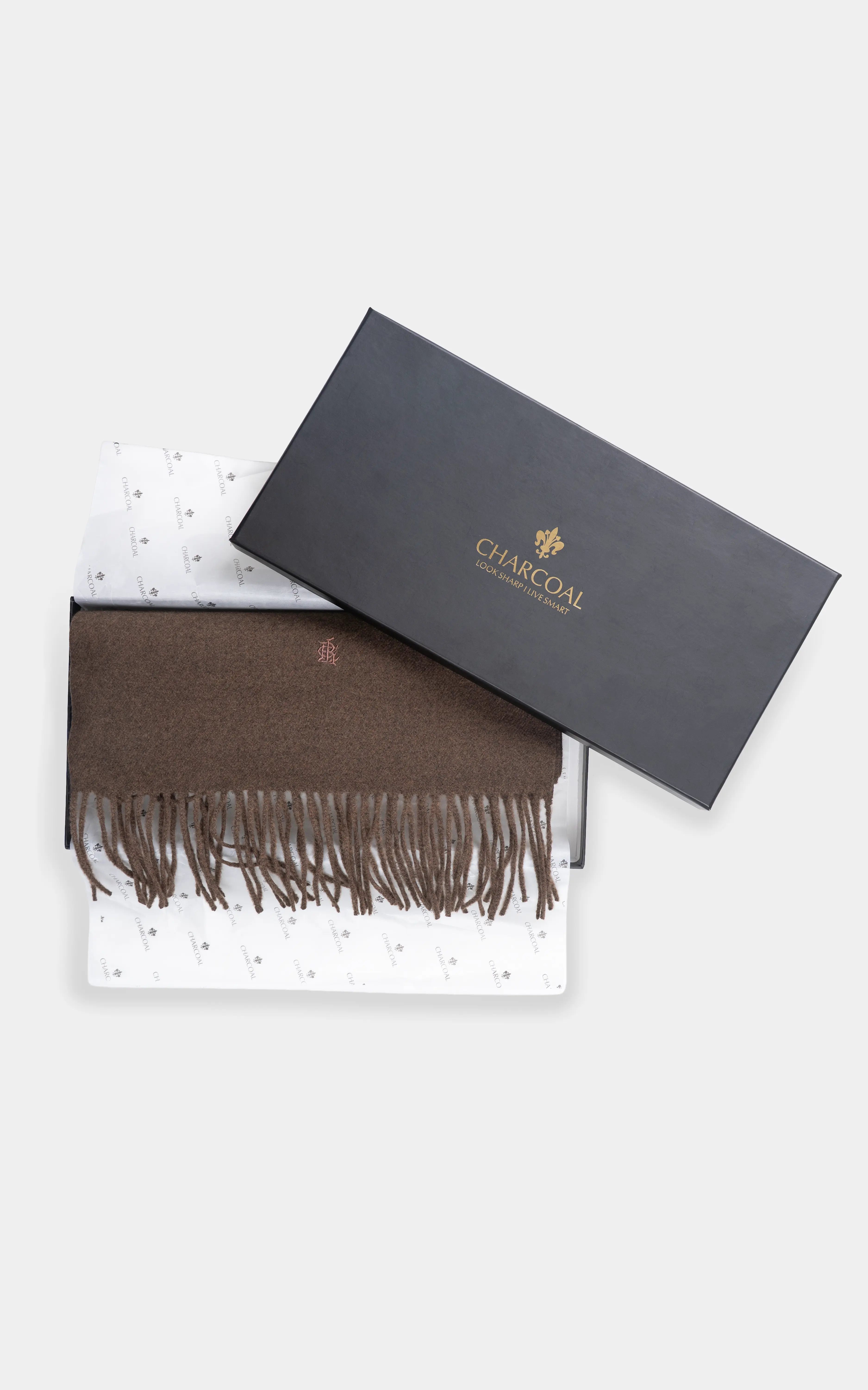 PLAIN EMBROIDERY SCARF - Image 3