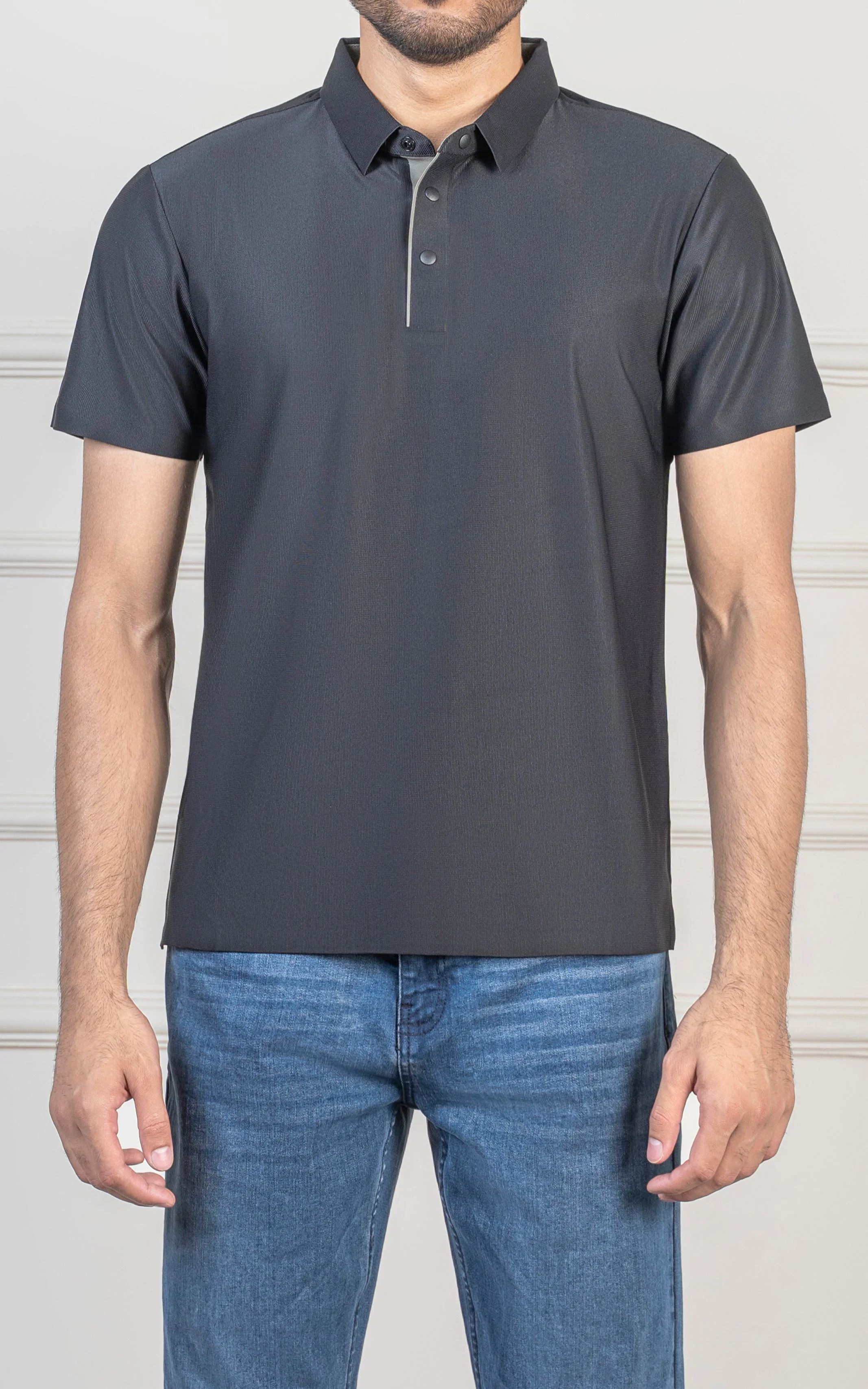 PLAIN EXECUTIVE POLO SHIRT BLACK - Image 34