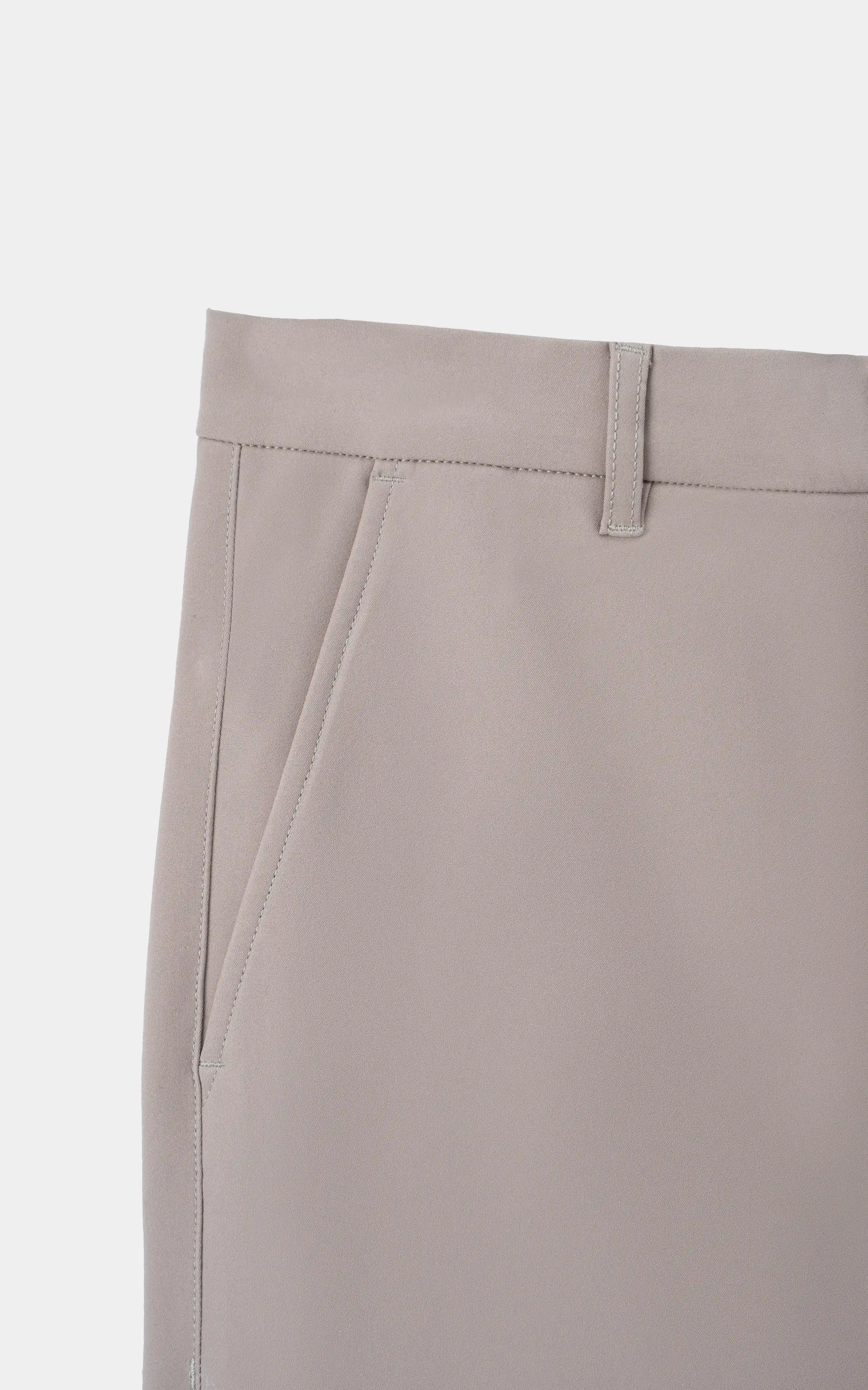 PLAIN SMART FIT PANT KHAKI - Image 2