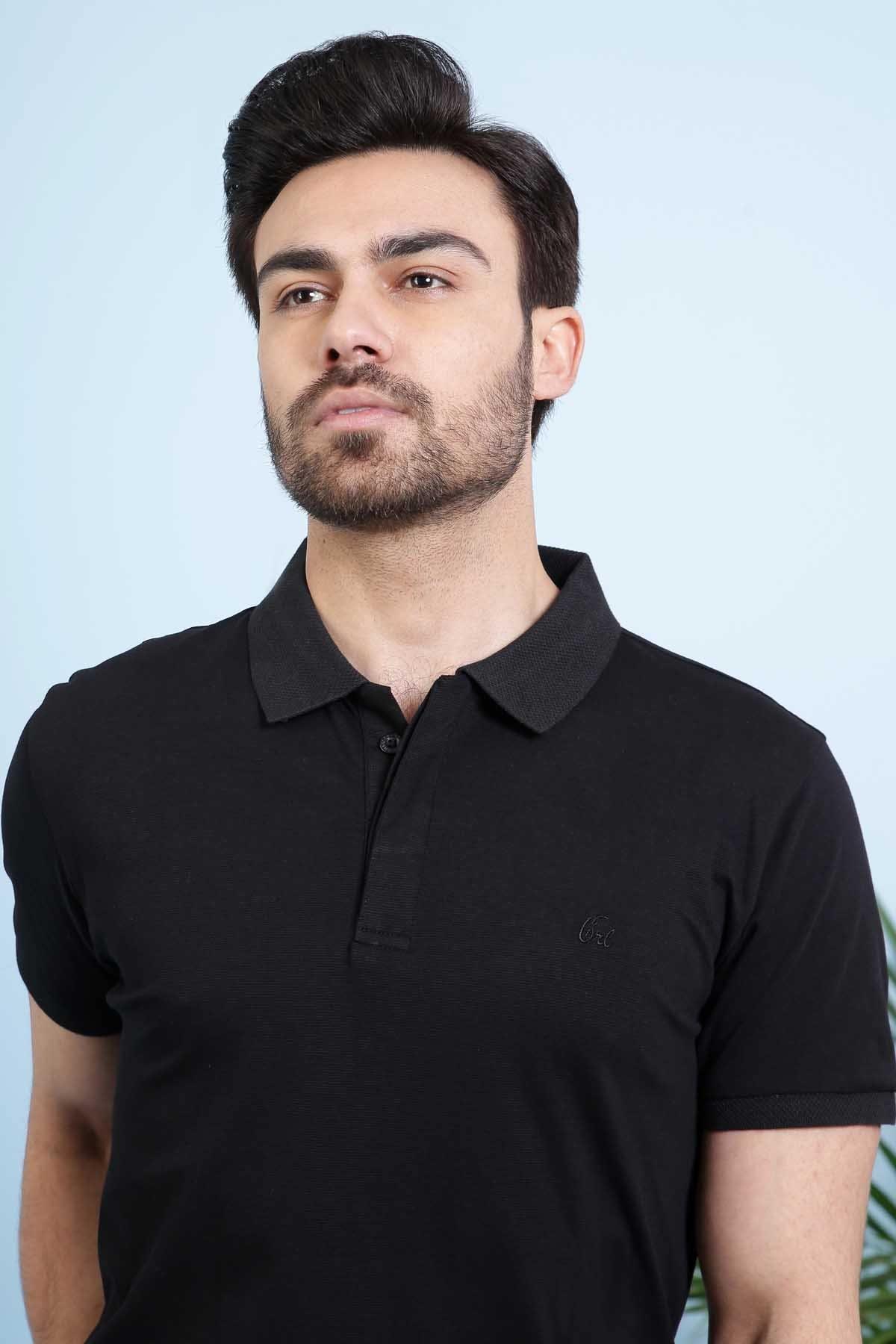 POLO SHIRT BLACK - Image 3