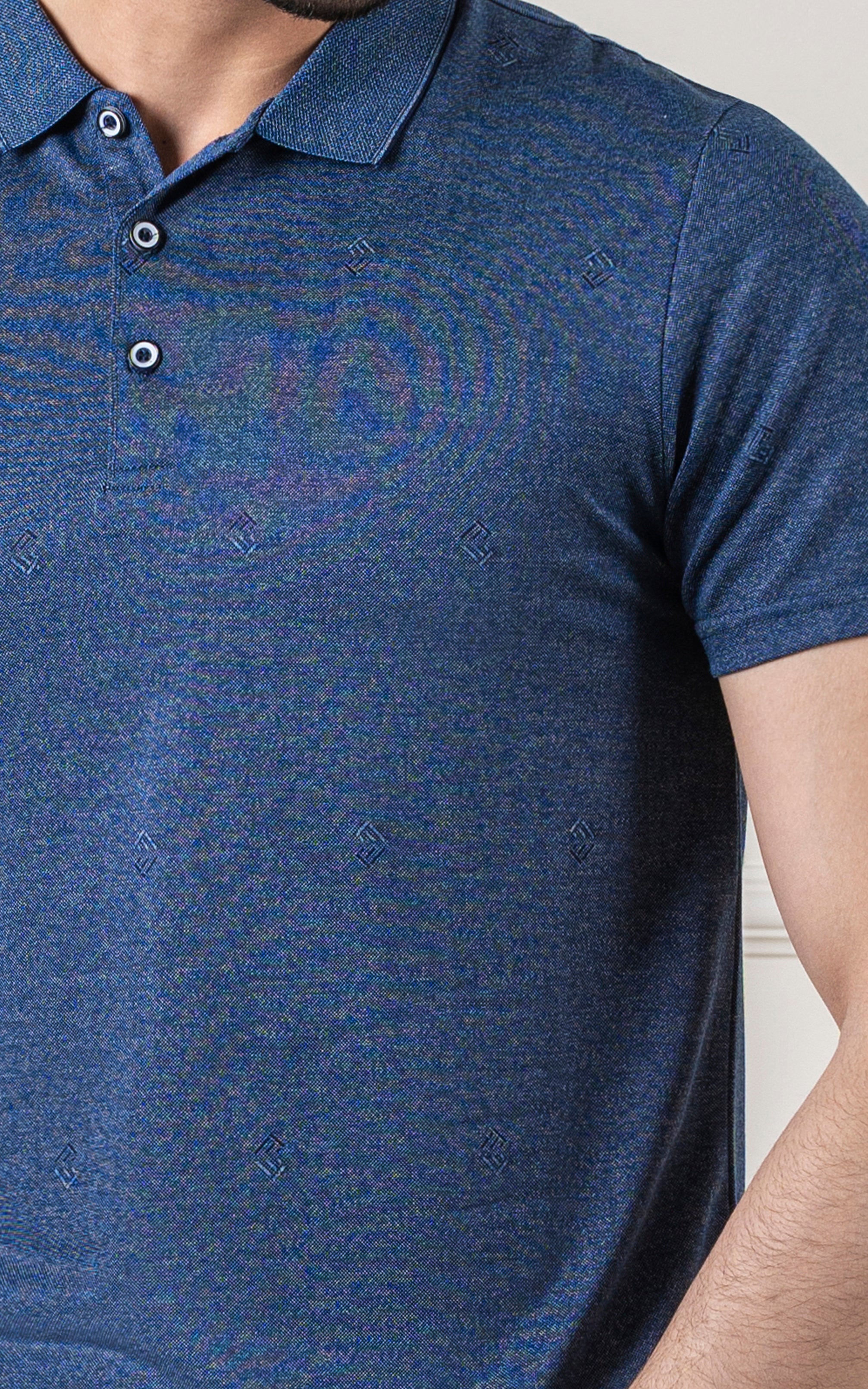 POLO SHIRT BLUE - Image 5