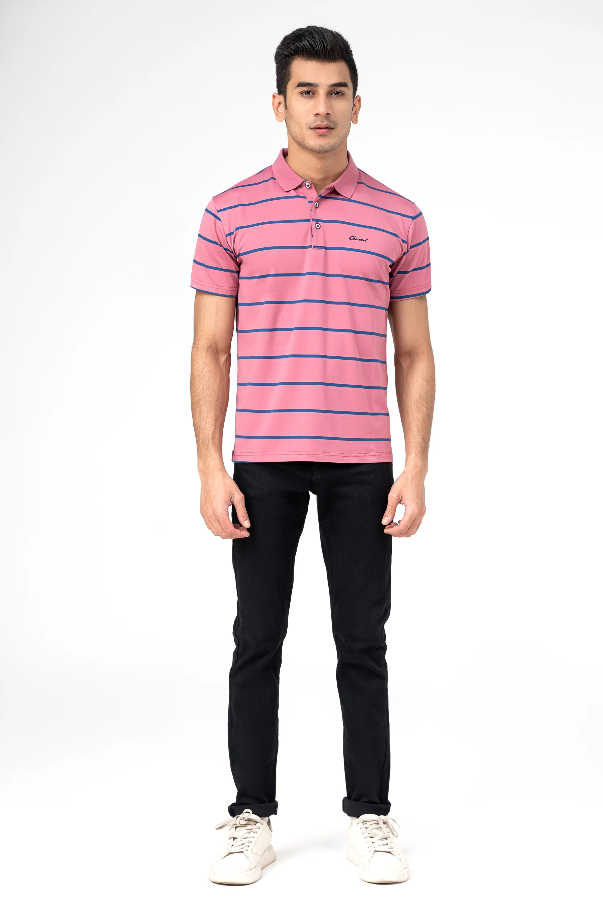 EXECUTIVE ICONIC POLO CORAL PINK
