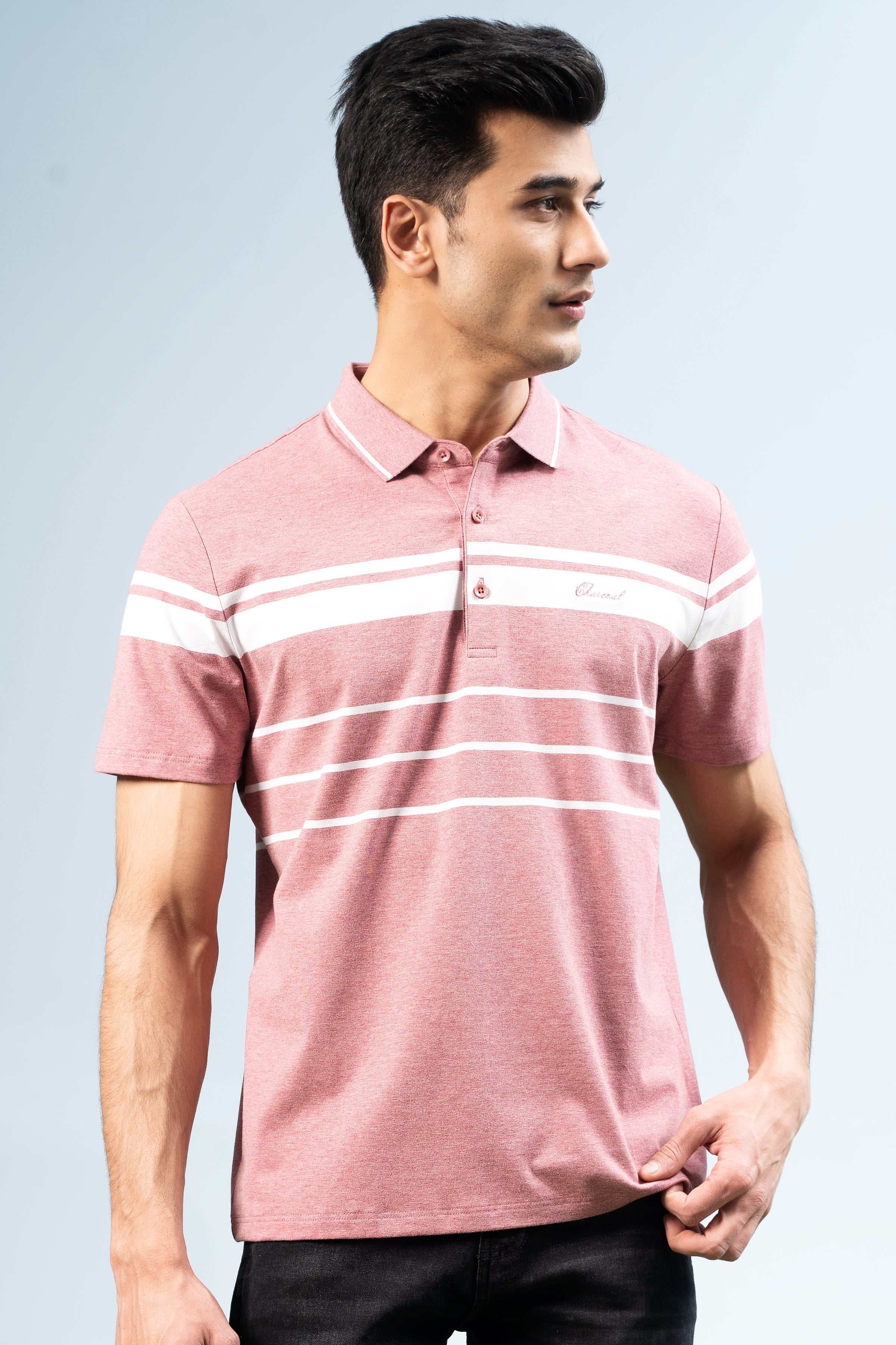 EXECUTIVE ICONIC POLO CORAL PINK - Image 4