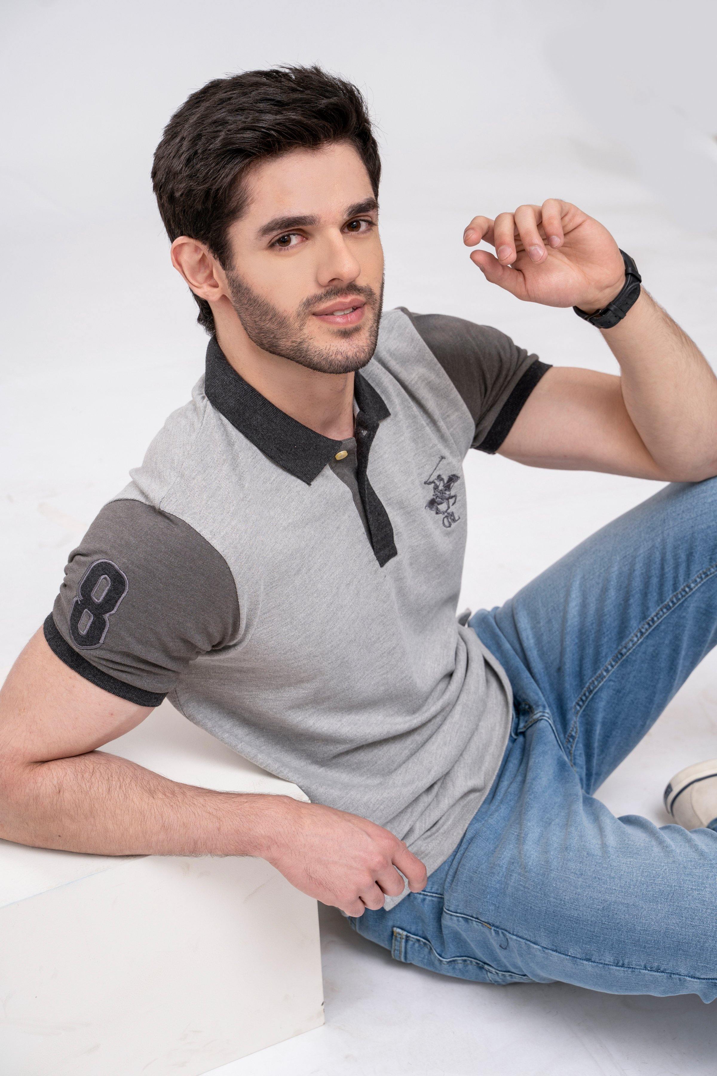 POLO SHIRT GREY - Image 5