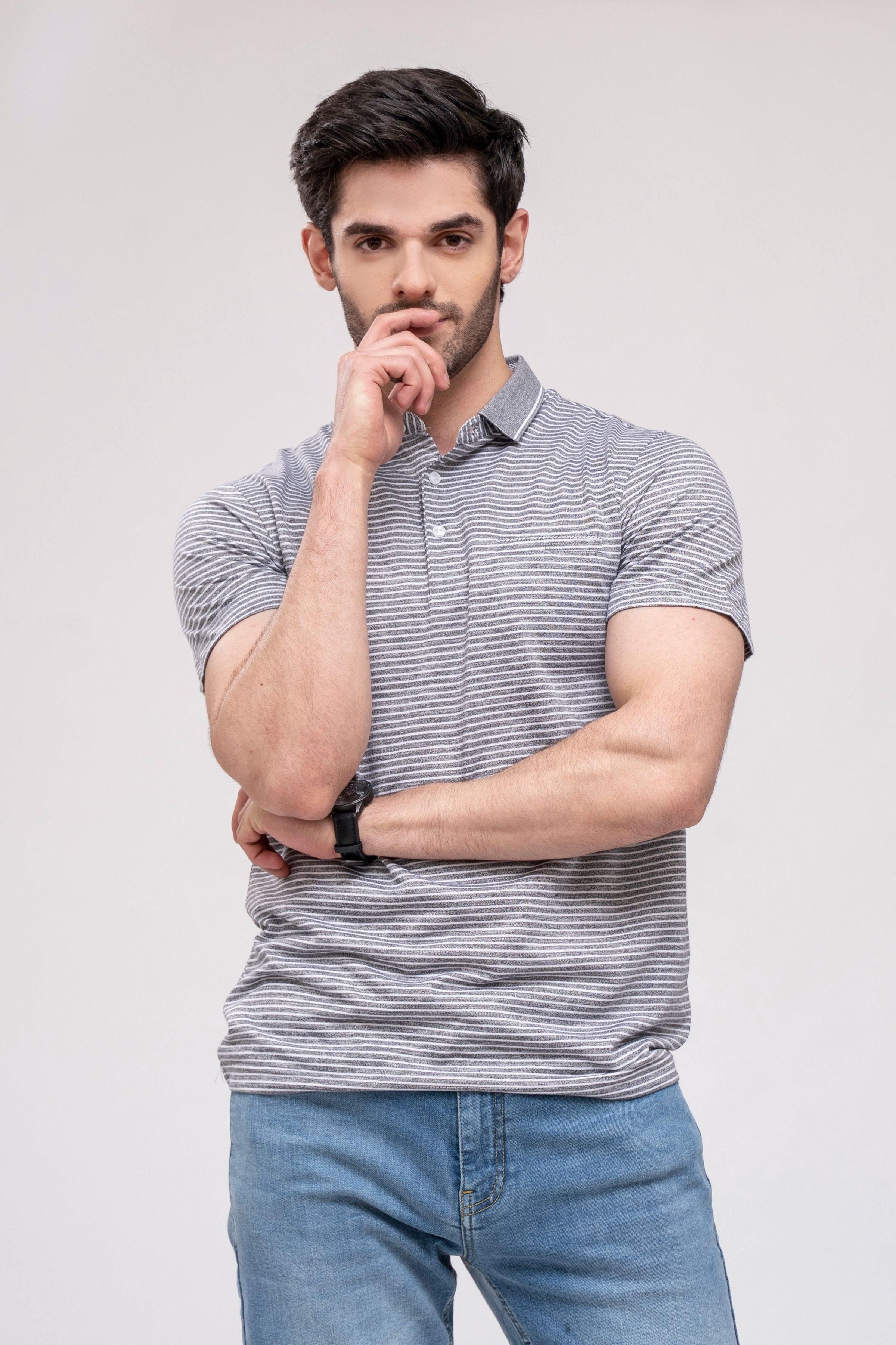 POLO SHIRT GREY - Image 3