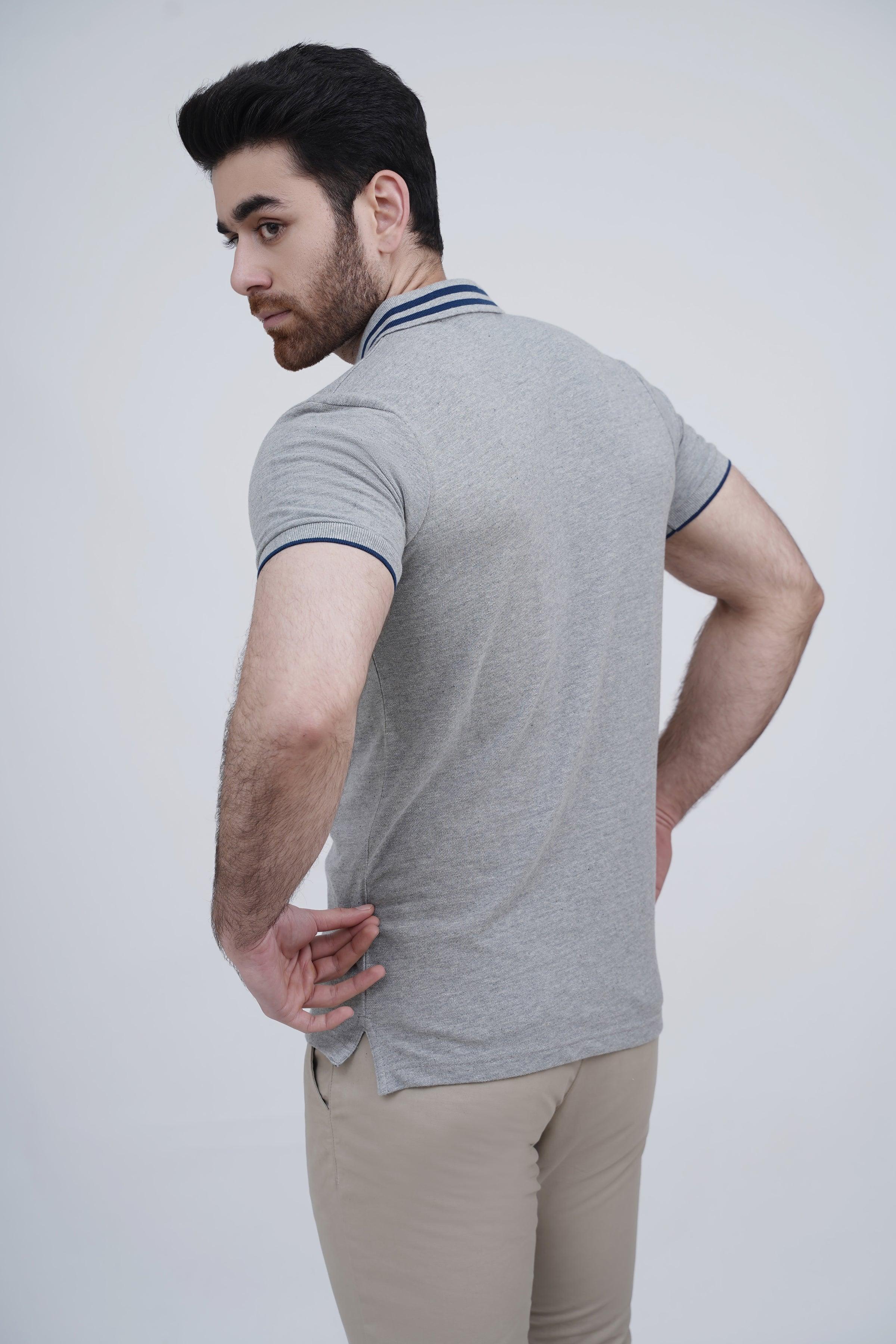 POLO SHIRT HYDER GREY - Image 3