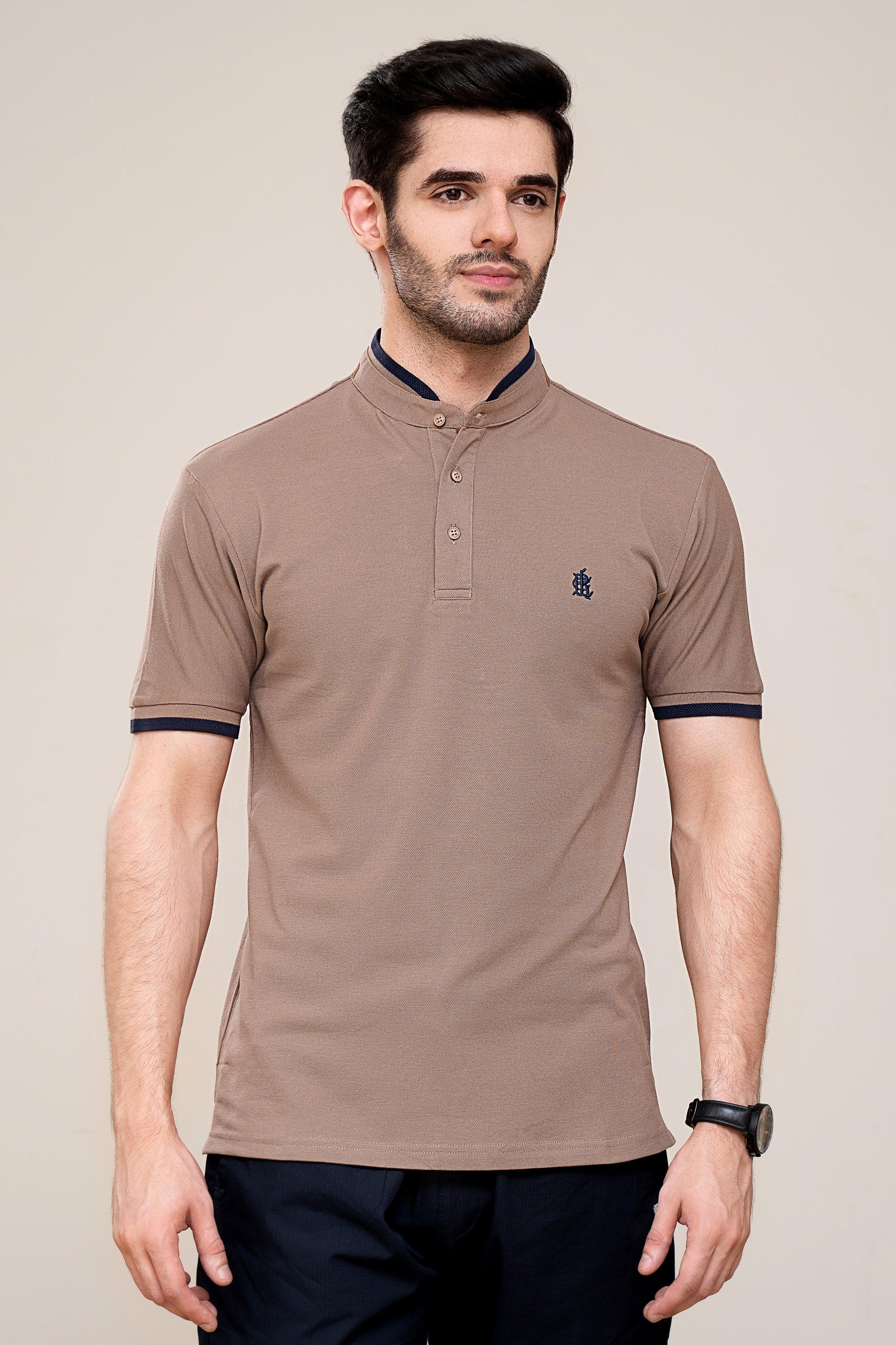 POLO SHIRT LIGHT BROWN - Image 2
