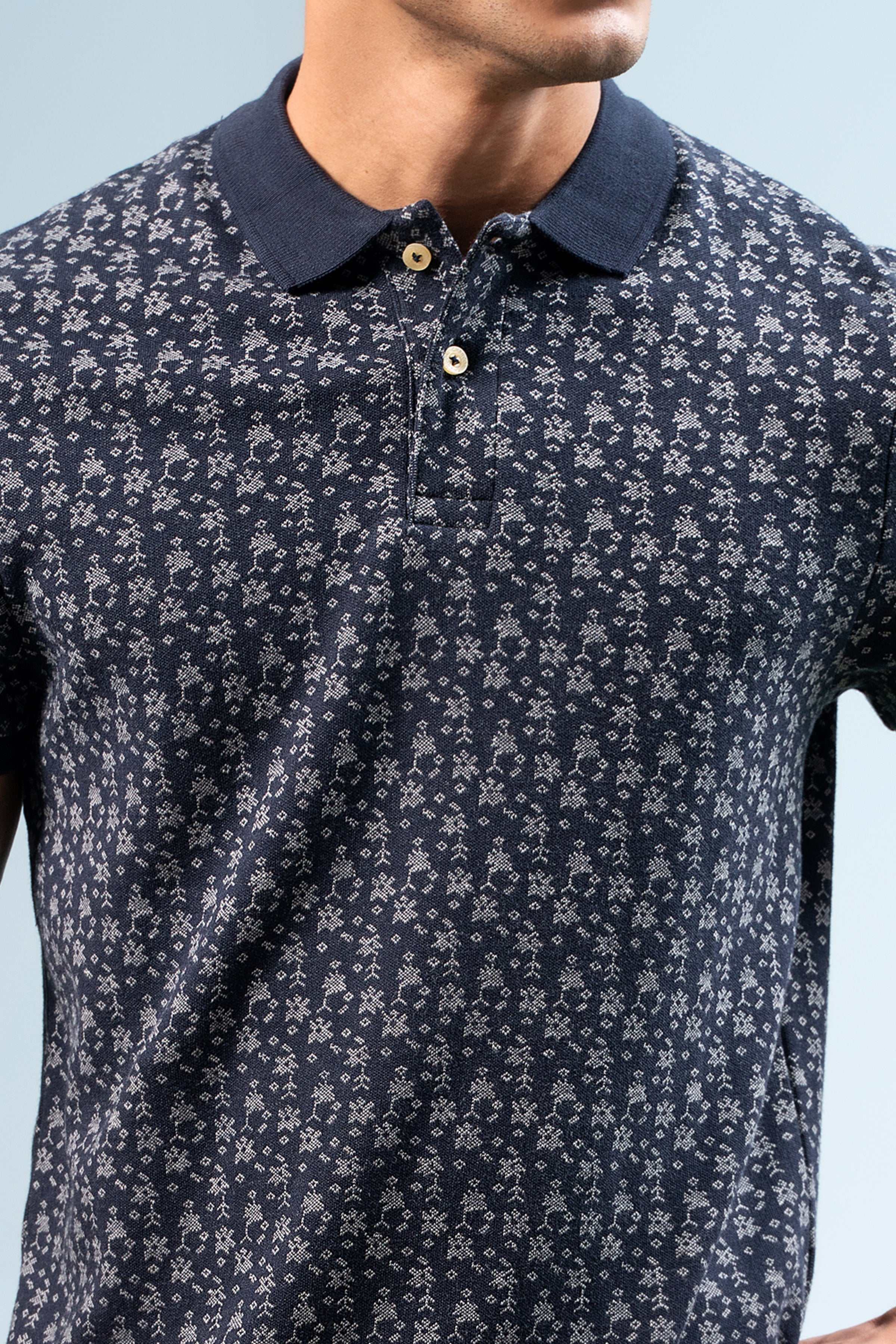 PRINTED POLO NAVY - Image 5