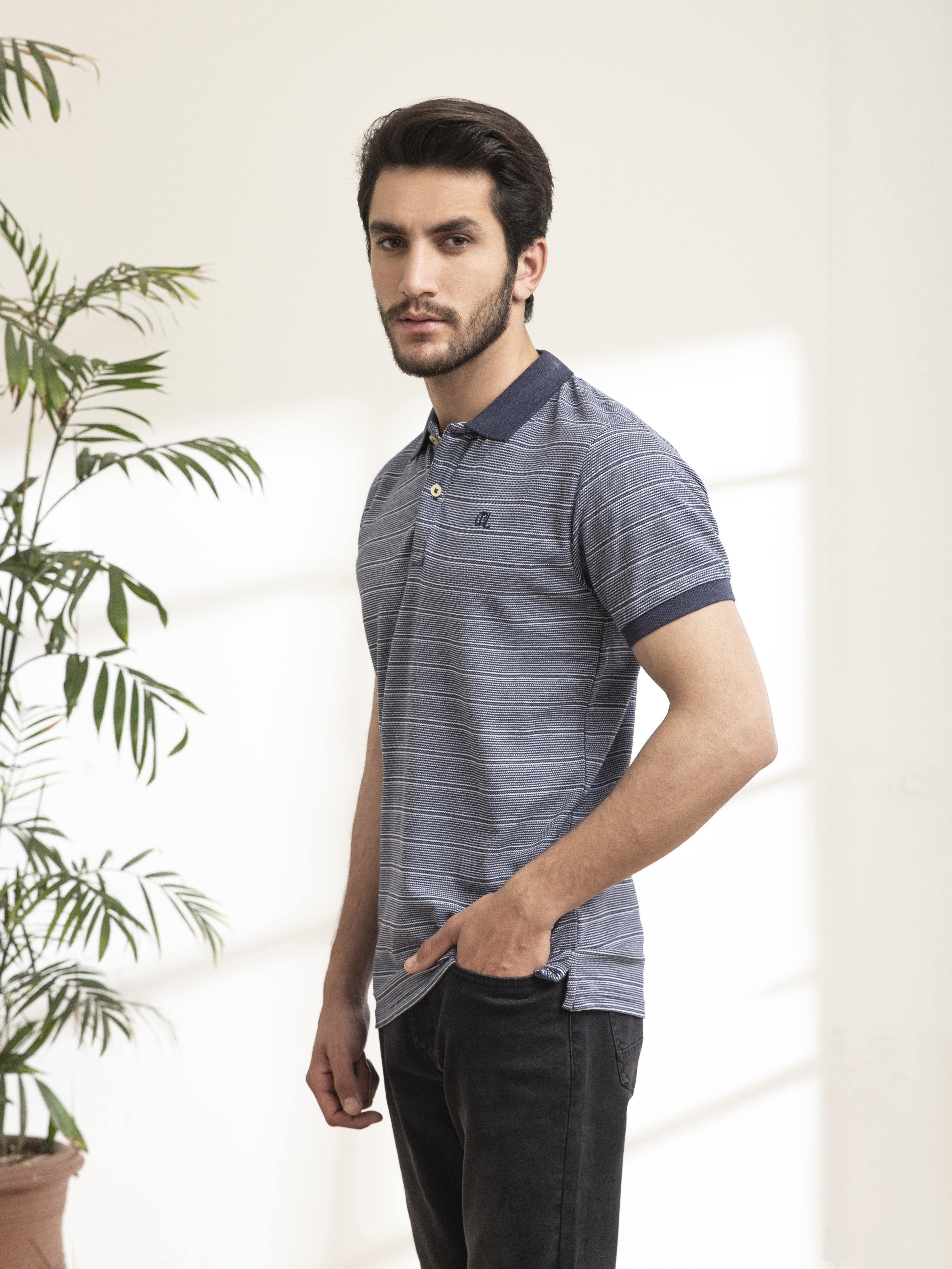 POLO SHIRT NAVY WHITE - Image 4