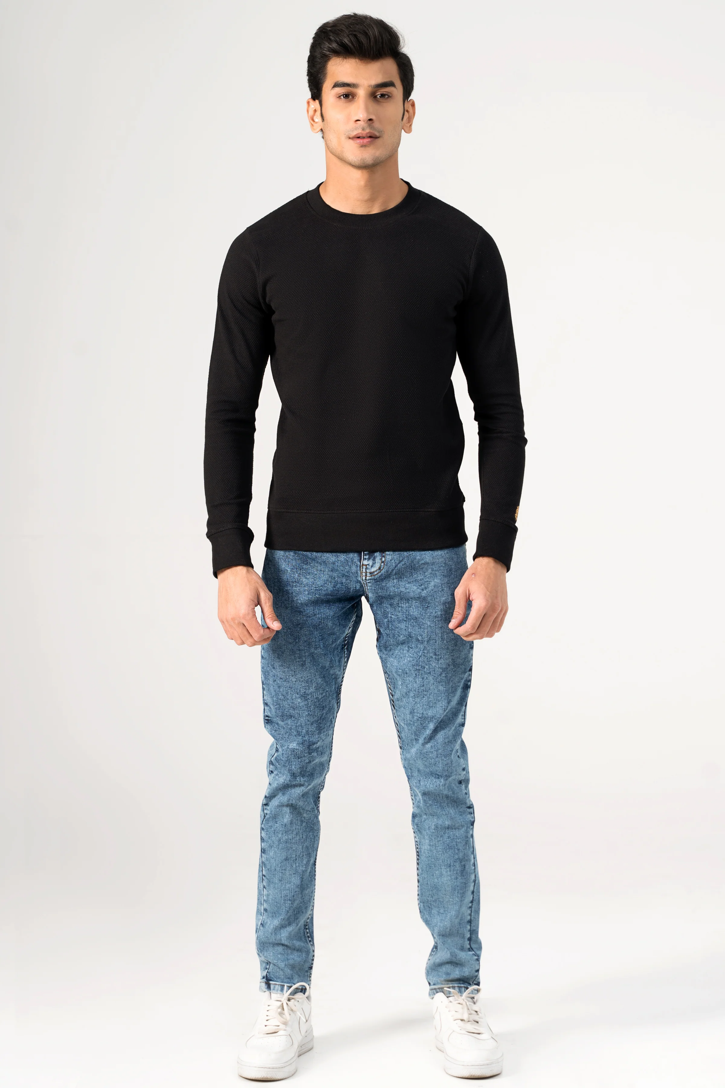 POPCORN SWEAT SHIRT BLACK