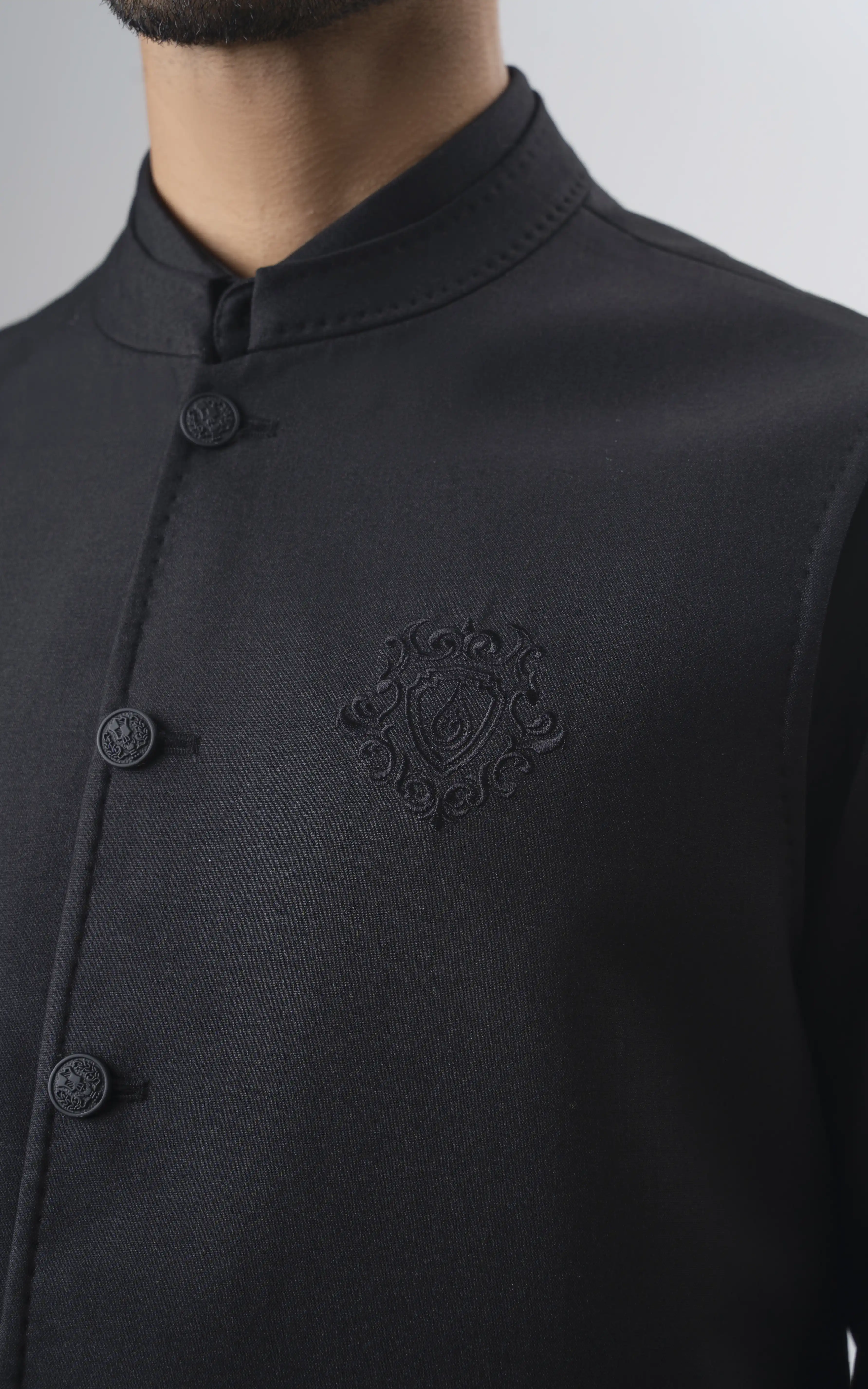 PREMIUM BLENDED WAISTCOAT | EXECUTIVE COLLECTION BLACK - Image 3