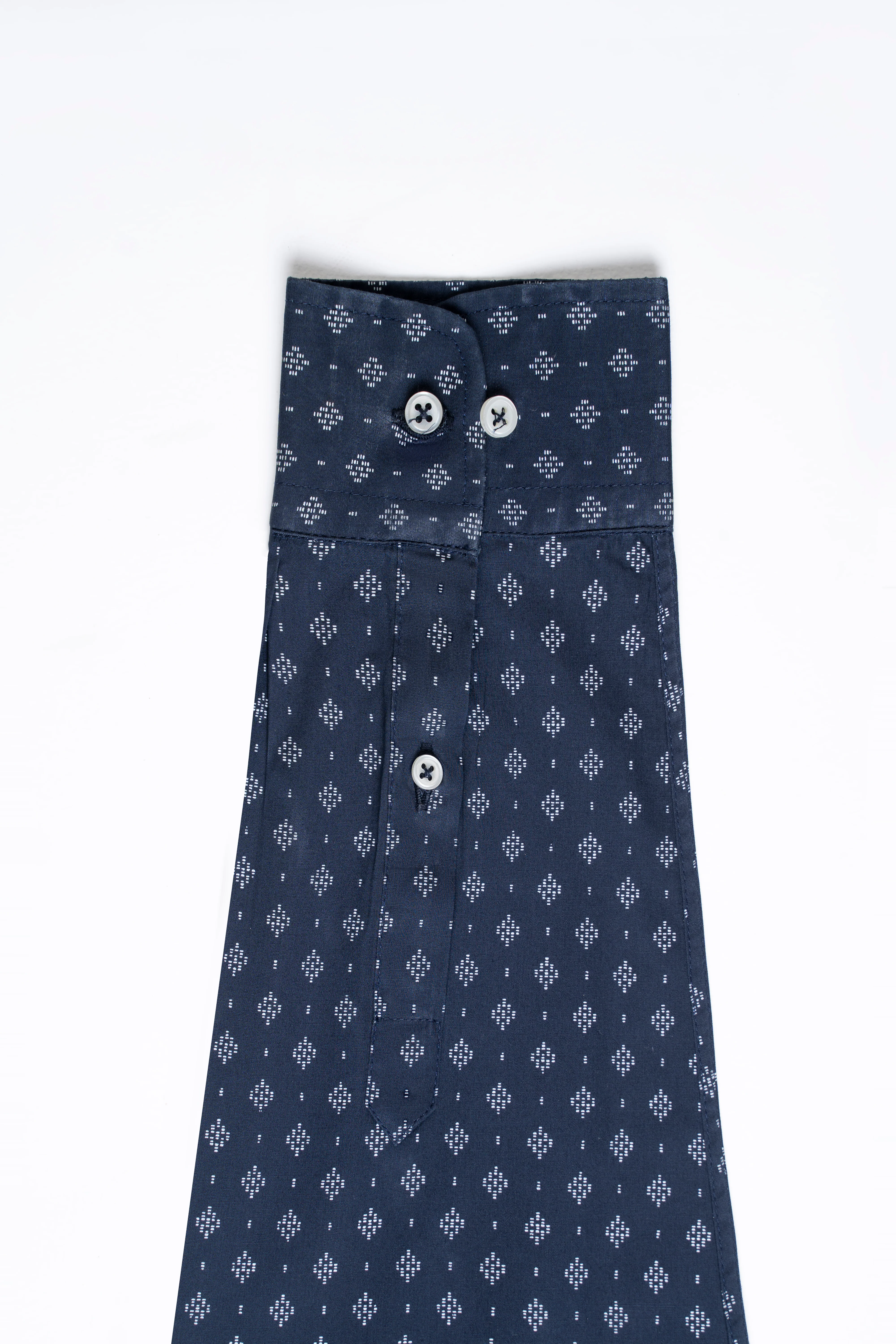 PRINTED SMART SHIRT NAVY - Image 4