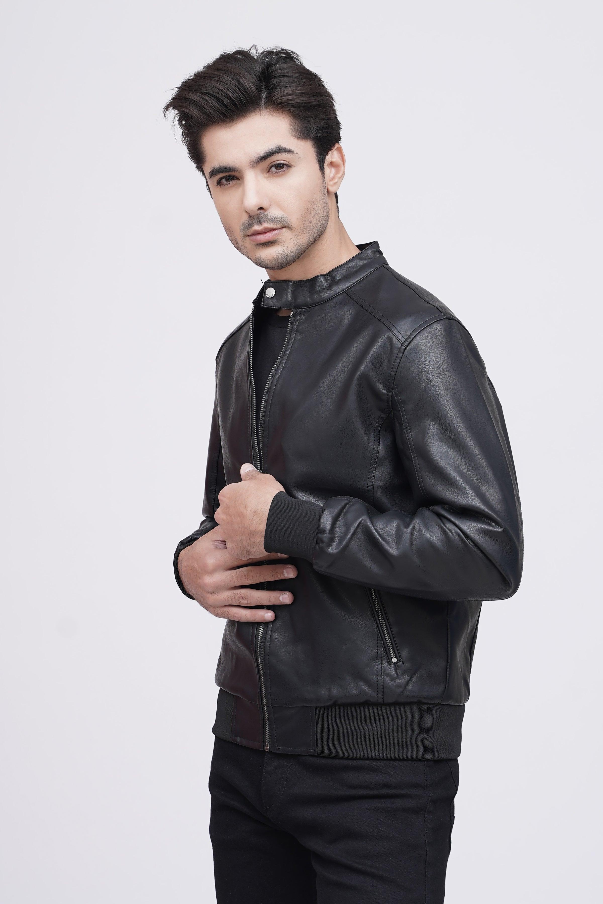 PU BAN JACKET F/S BLACK - Image 2