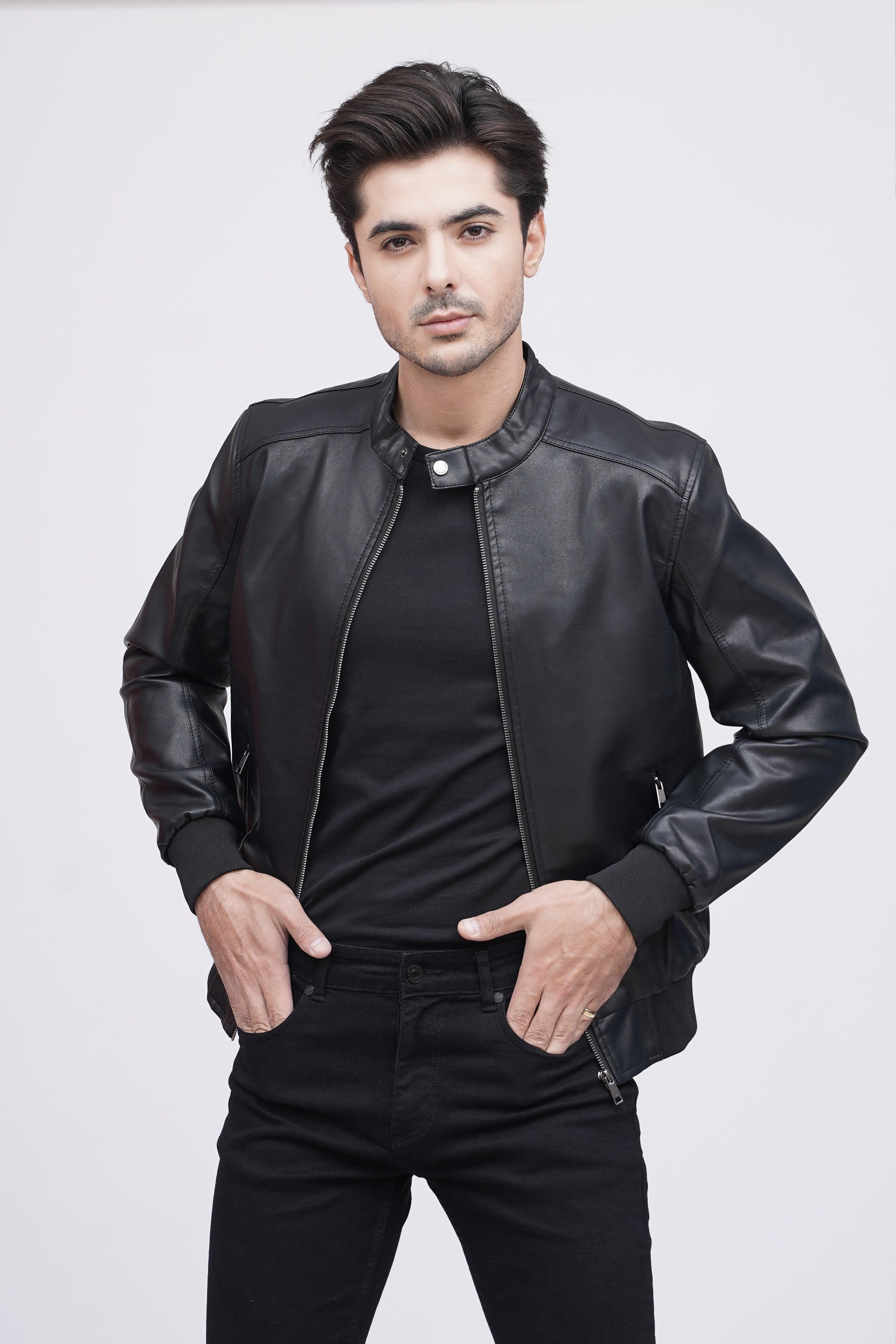PU BAN JACKET F/S BLACK - Image 4