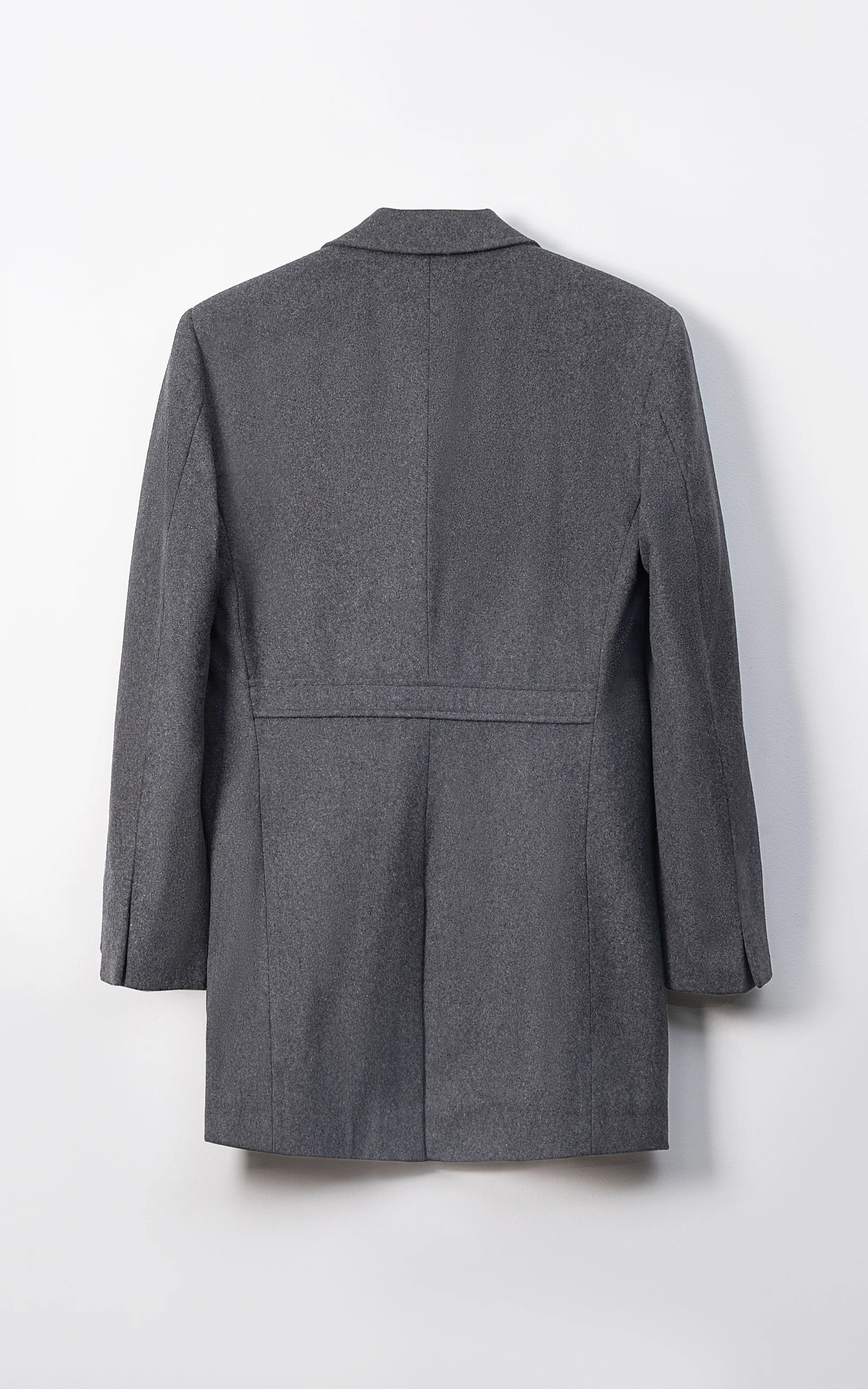REFINED CLASSIC LONG COAT MID GREY - Image 3