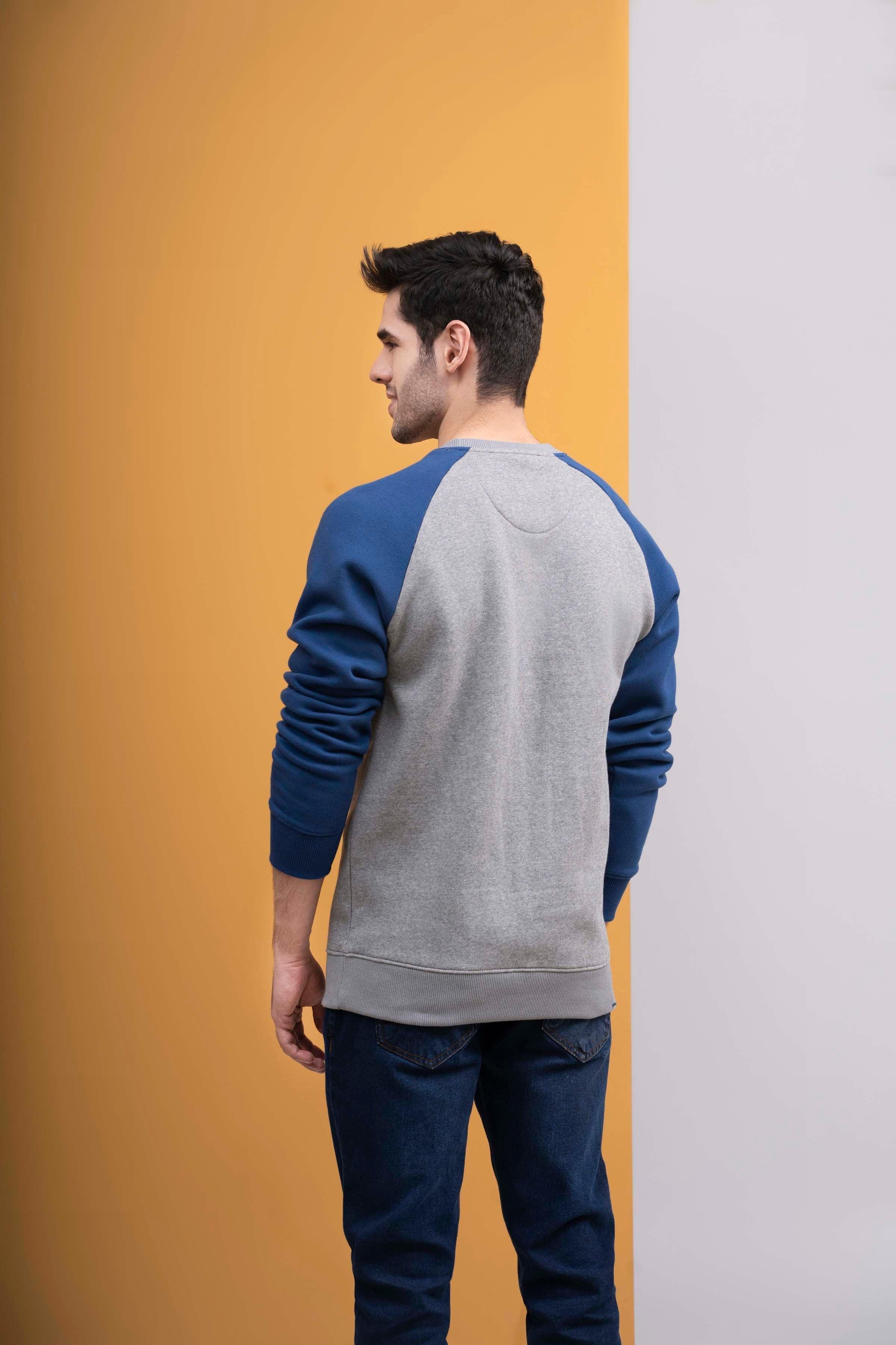 RAGLAN SLEEVES GREY BLUE - Image 4