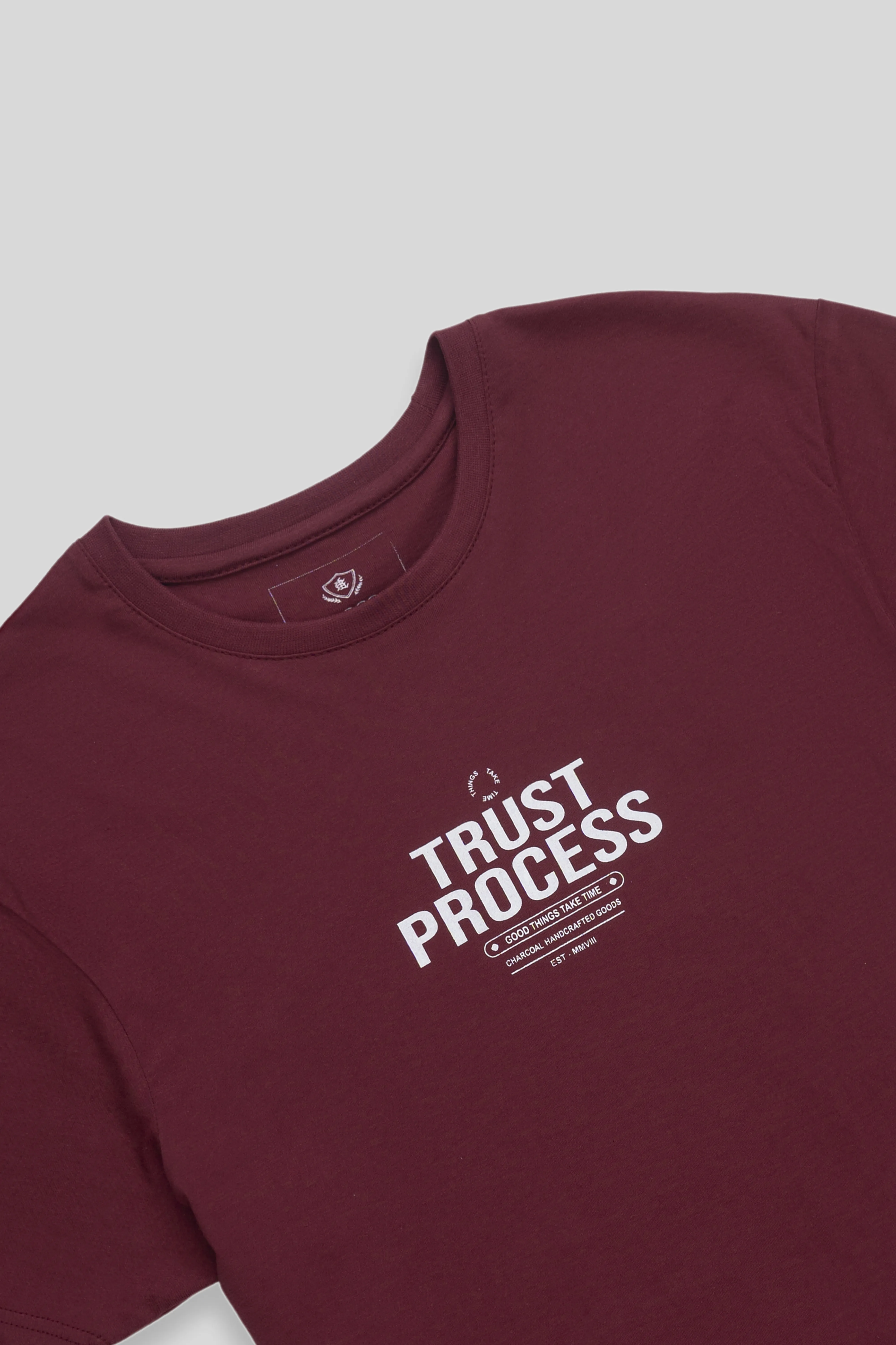 REGULAR FIT GRAPHIC T SHIRT MAROON - Image 2