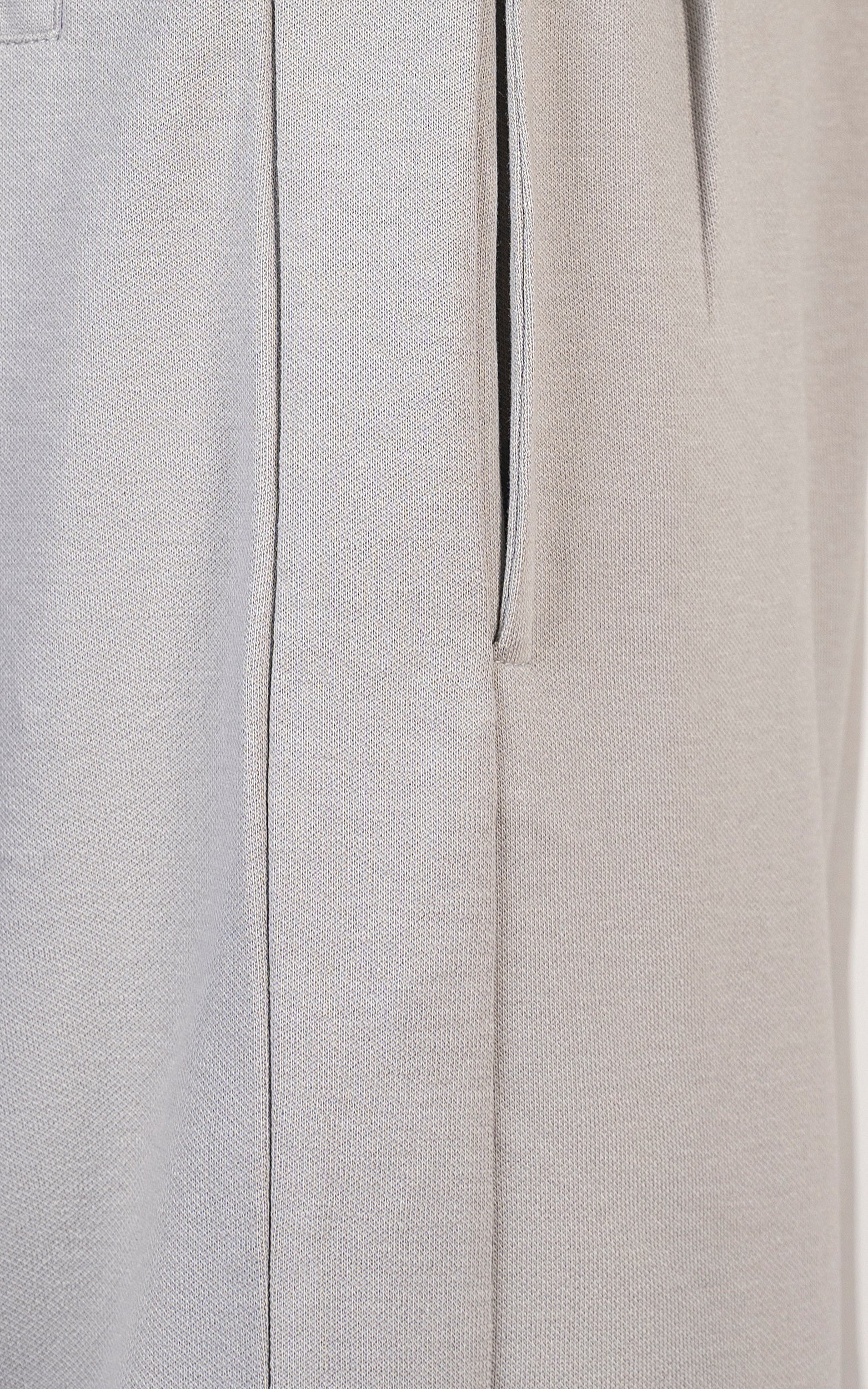 REGULAR FIT INTERLOCK SHORT MOUSE GREY - Image 5