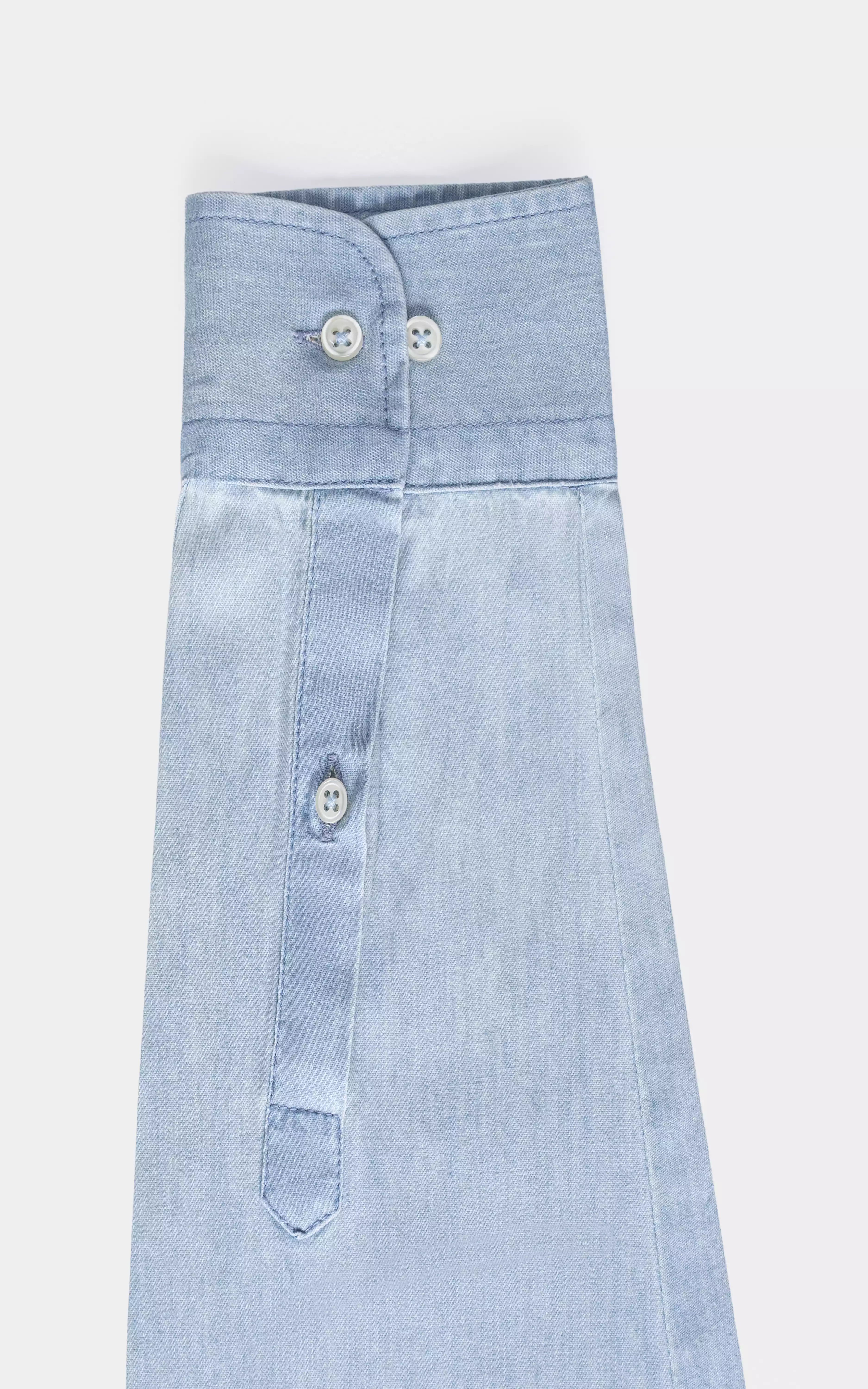 RELAXED FIT DENIM SHIRT SKY BLUE - Image 4