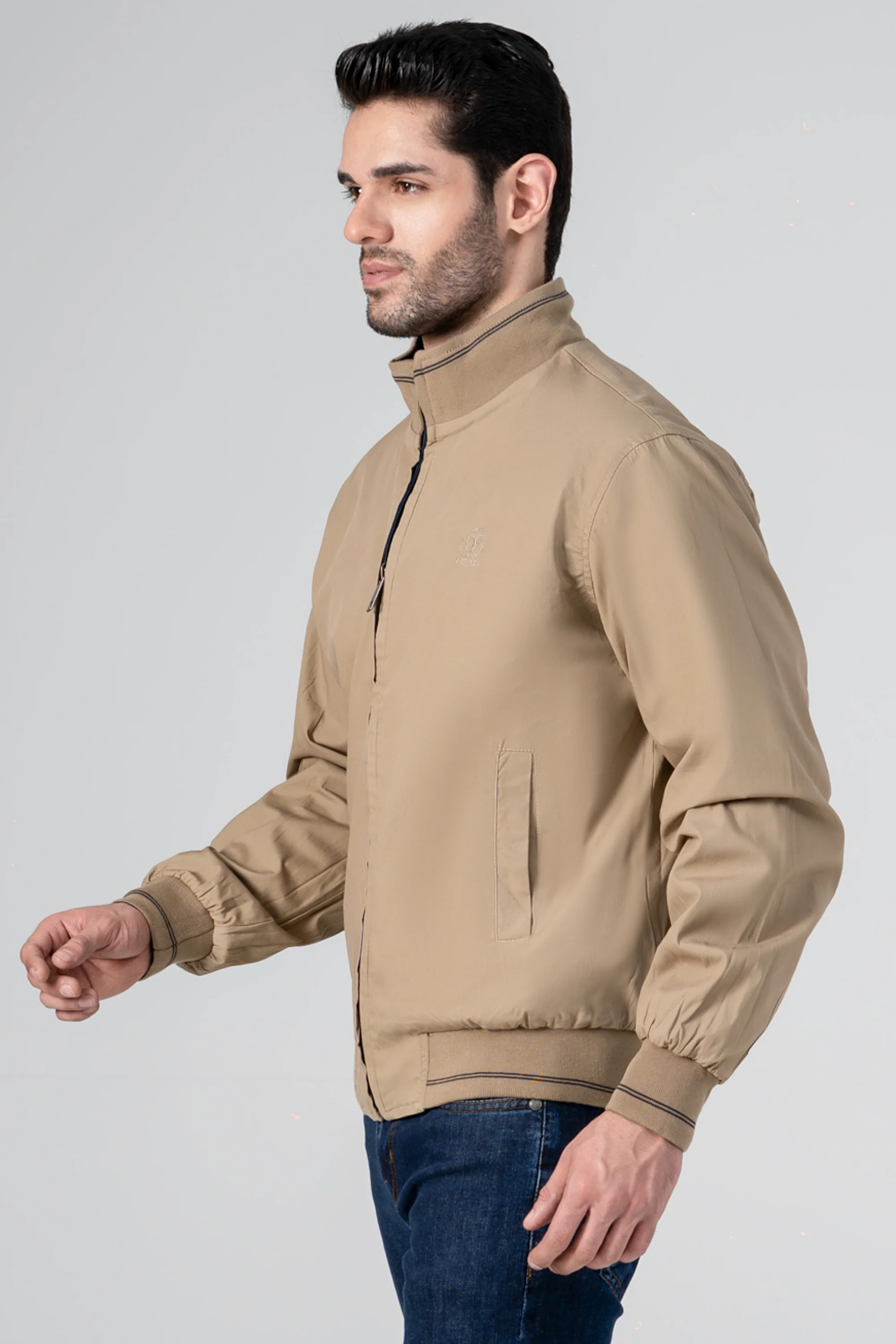 REVERSIBLE TIPPING JACKET FULL SLEEVE NAVY KHAKI - Image 2