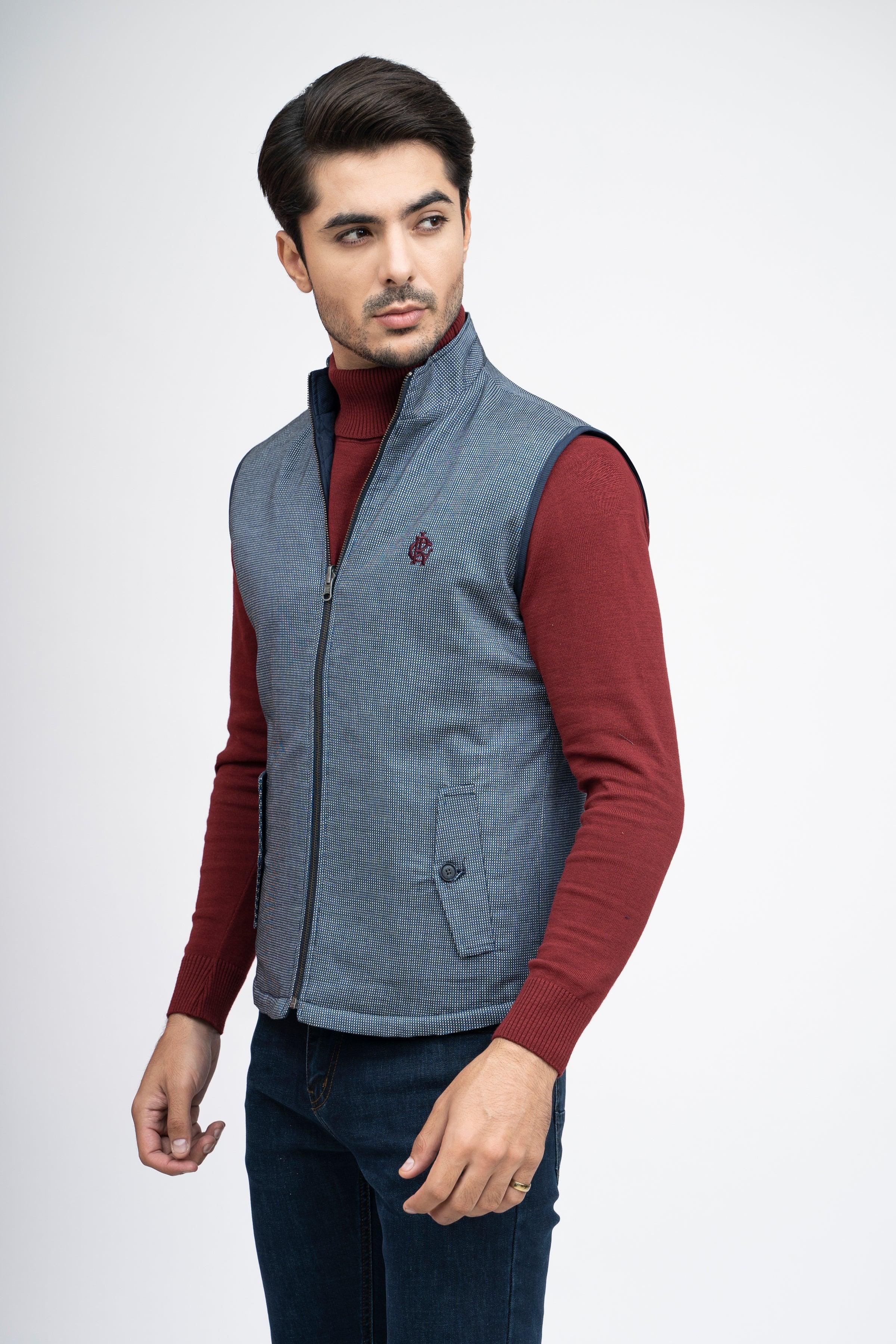 REVERSIBLE  JACKET S/L BLUE WHITE - Image 2