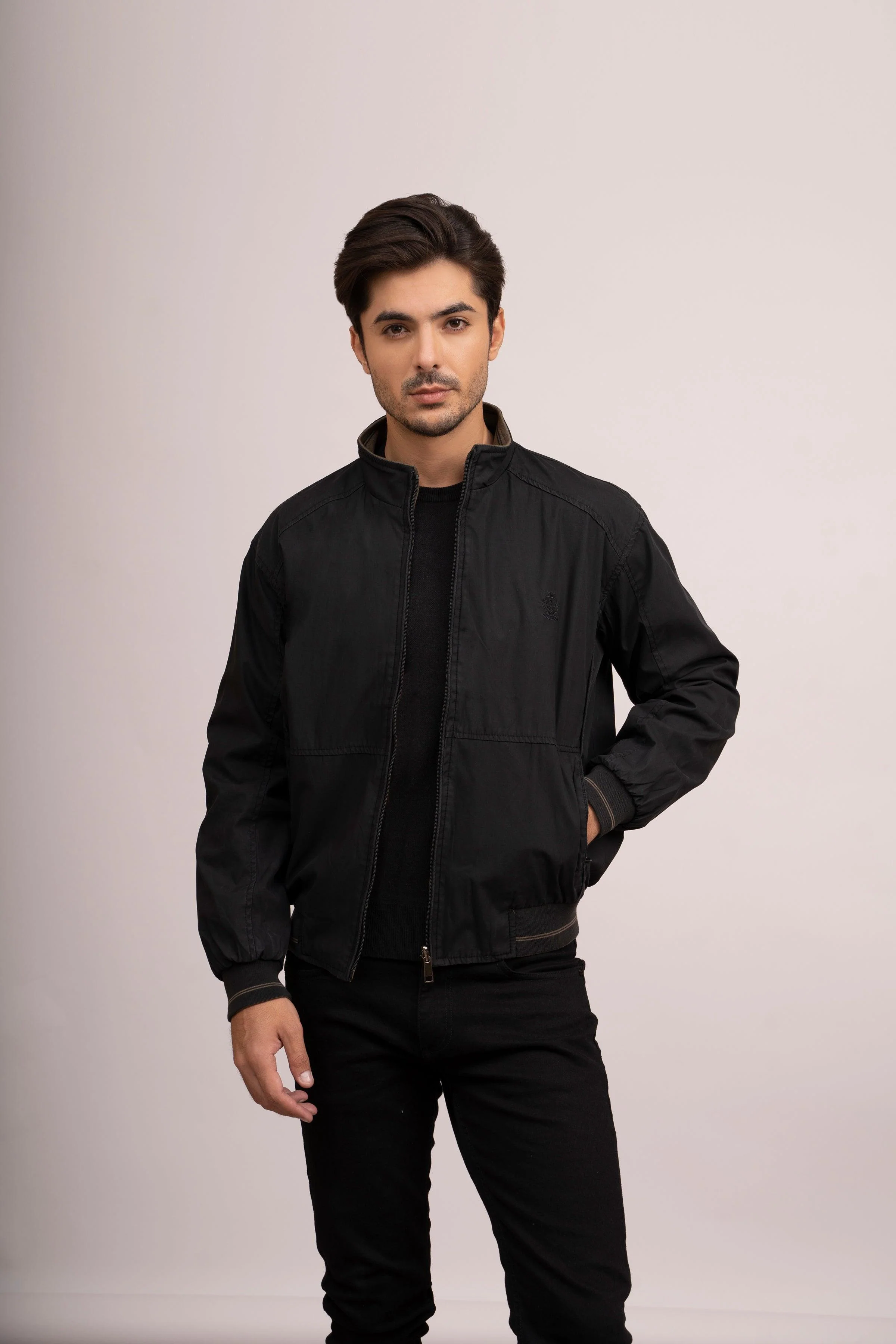 REVESIBLE JACKET F/S BLACK GREEN - Image 6