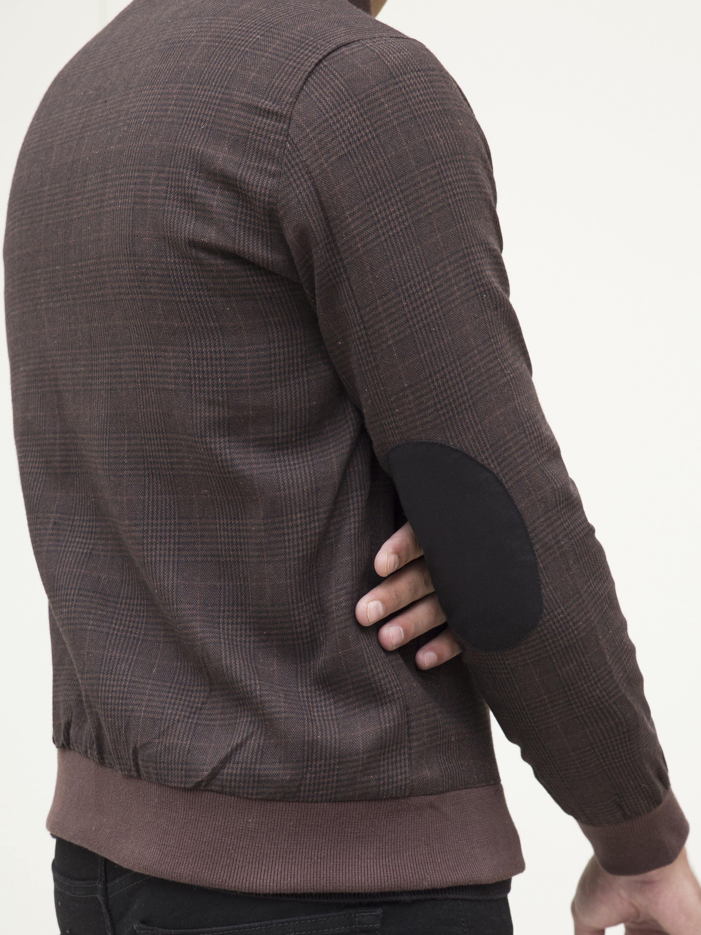 RIB BAN JACKET FULL SLEEVE BROWN BLACK - Image 4