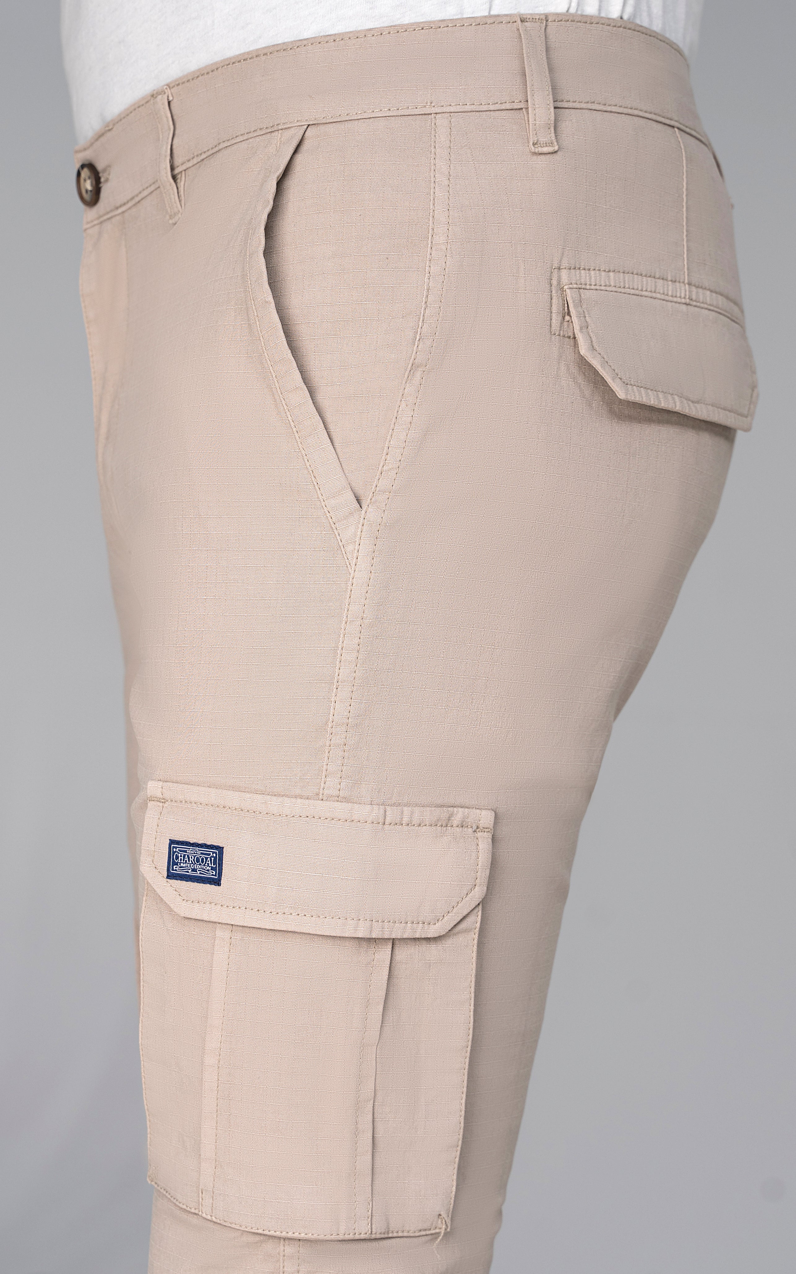 RIPSTOP CARGO SHORTS KHAKI - Image 4