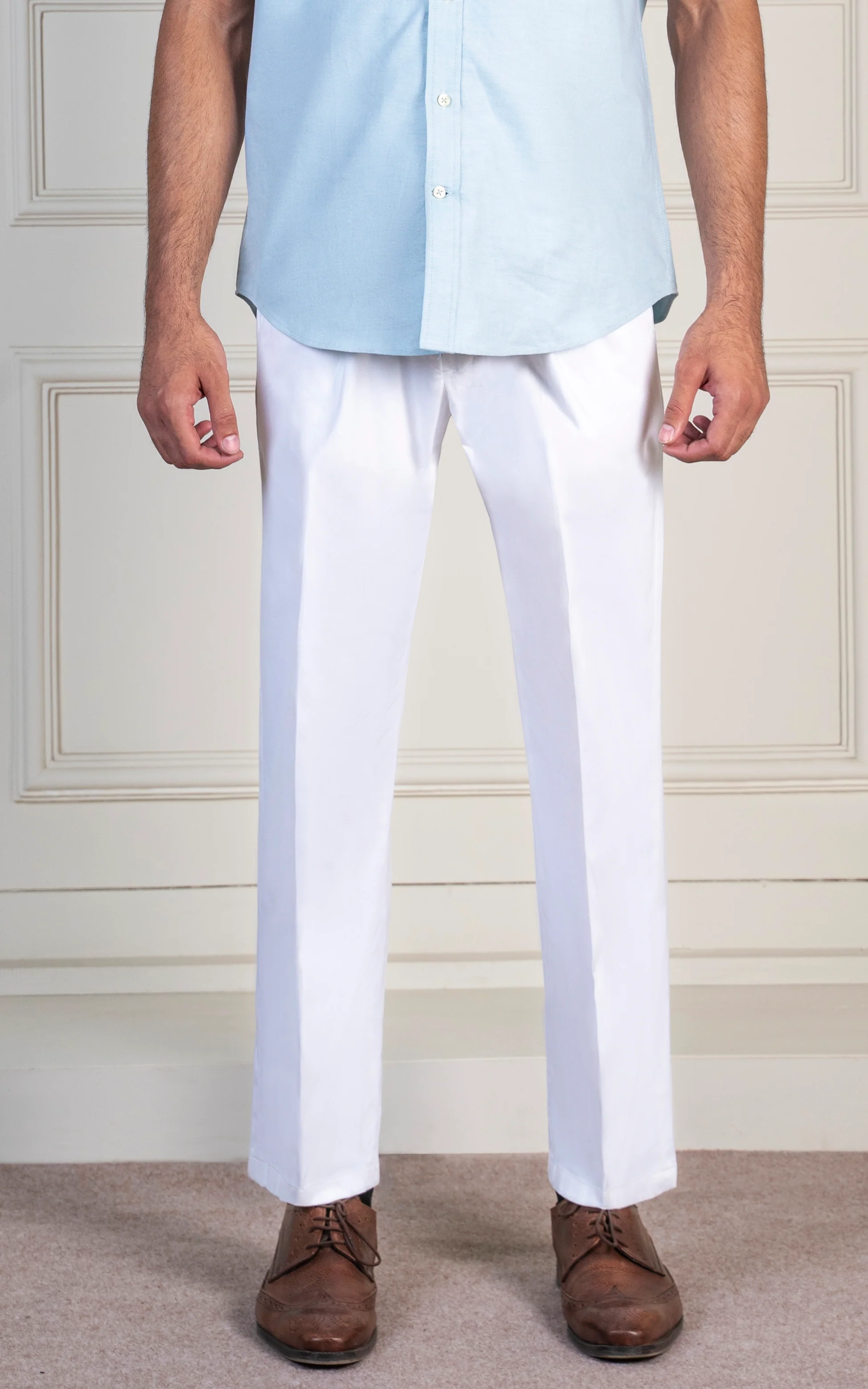 SATIN LOOSE FIT PANT WHITE - Image 2