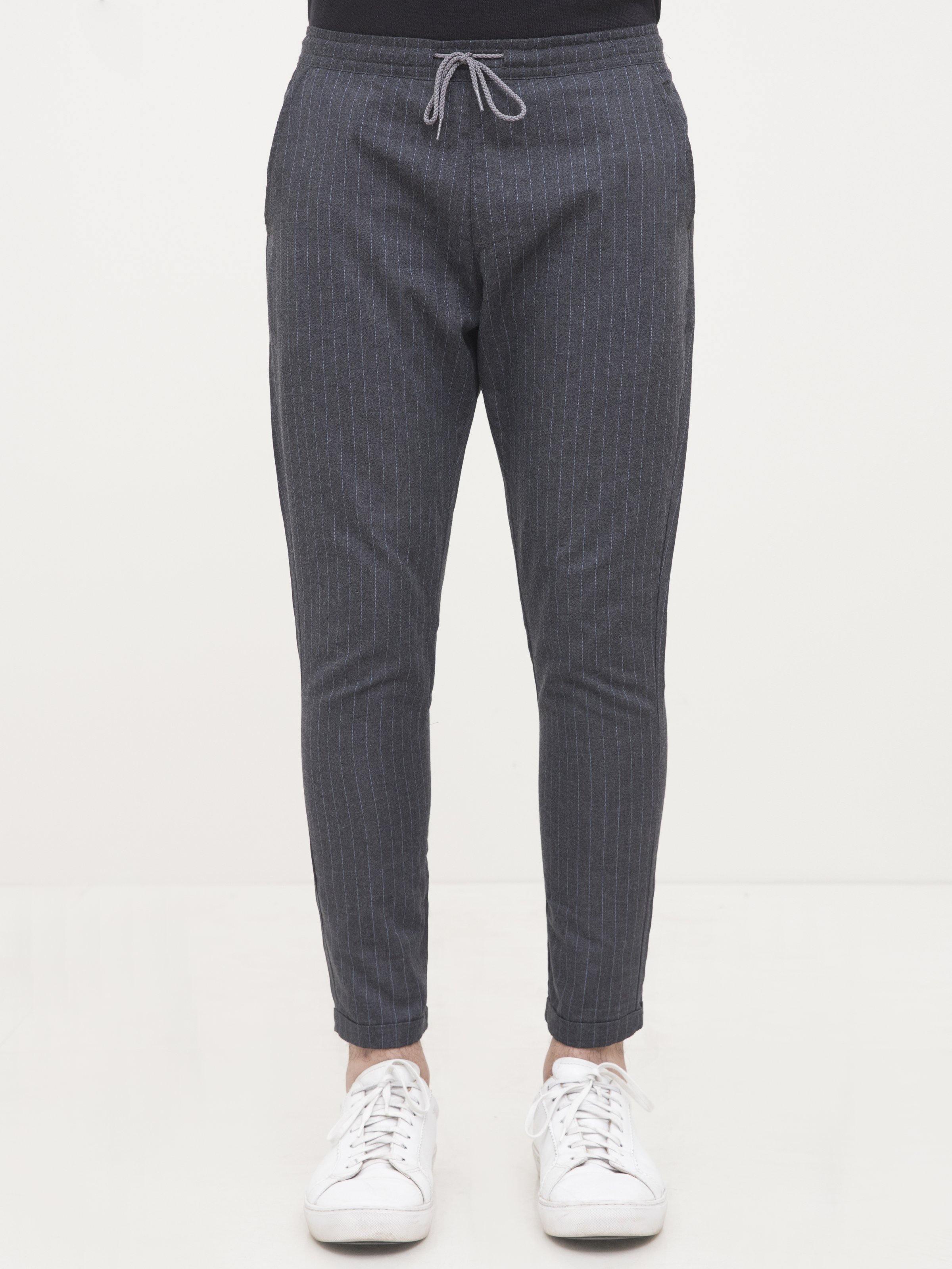 SELF LINING CASUAL TROUSER CHARCOAL BLACK - Image 2