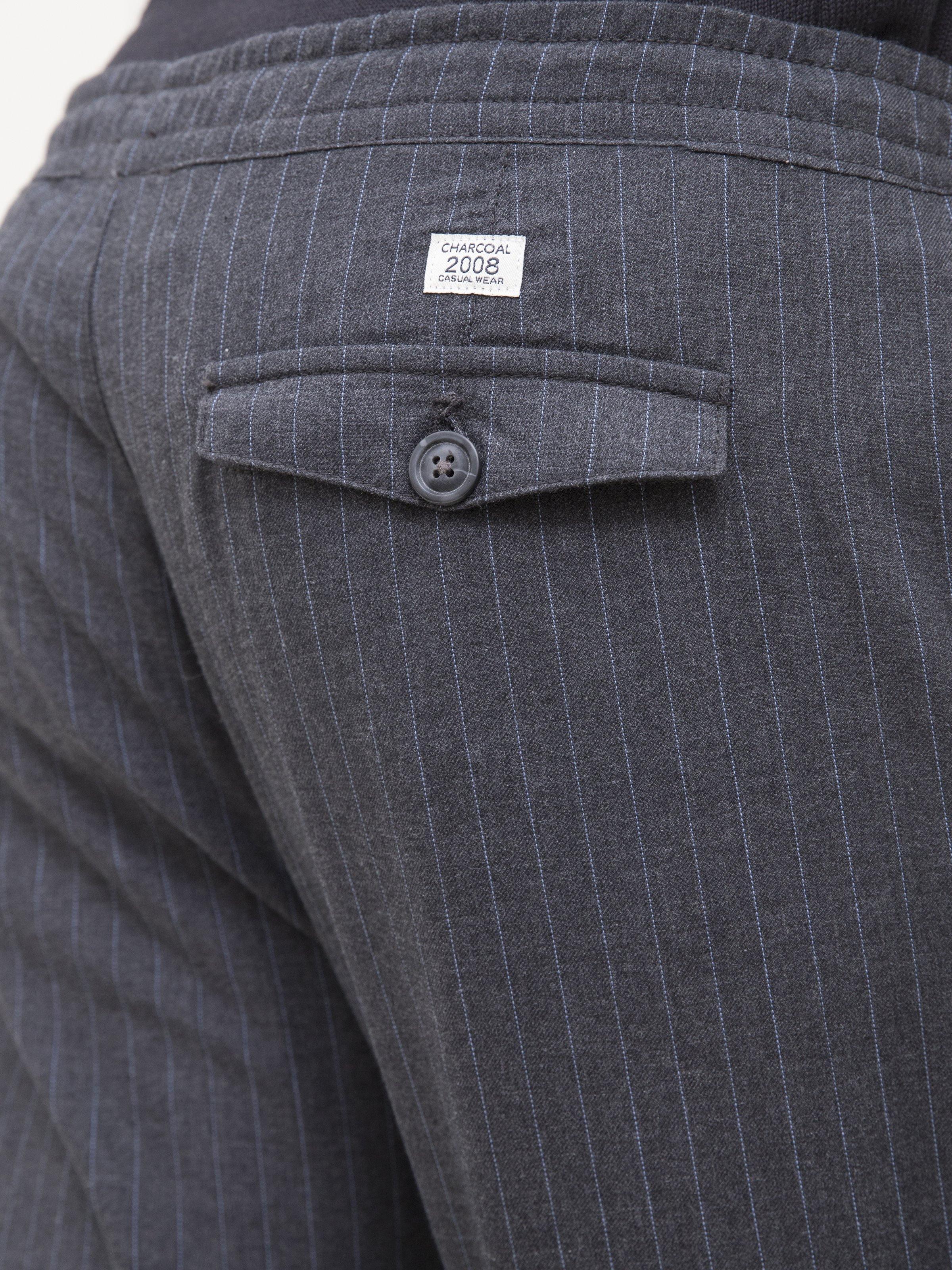 SELF LINING CASUAL TROUSER CHARCOAL BLACK - Image 4