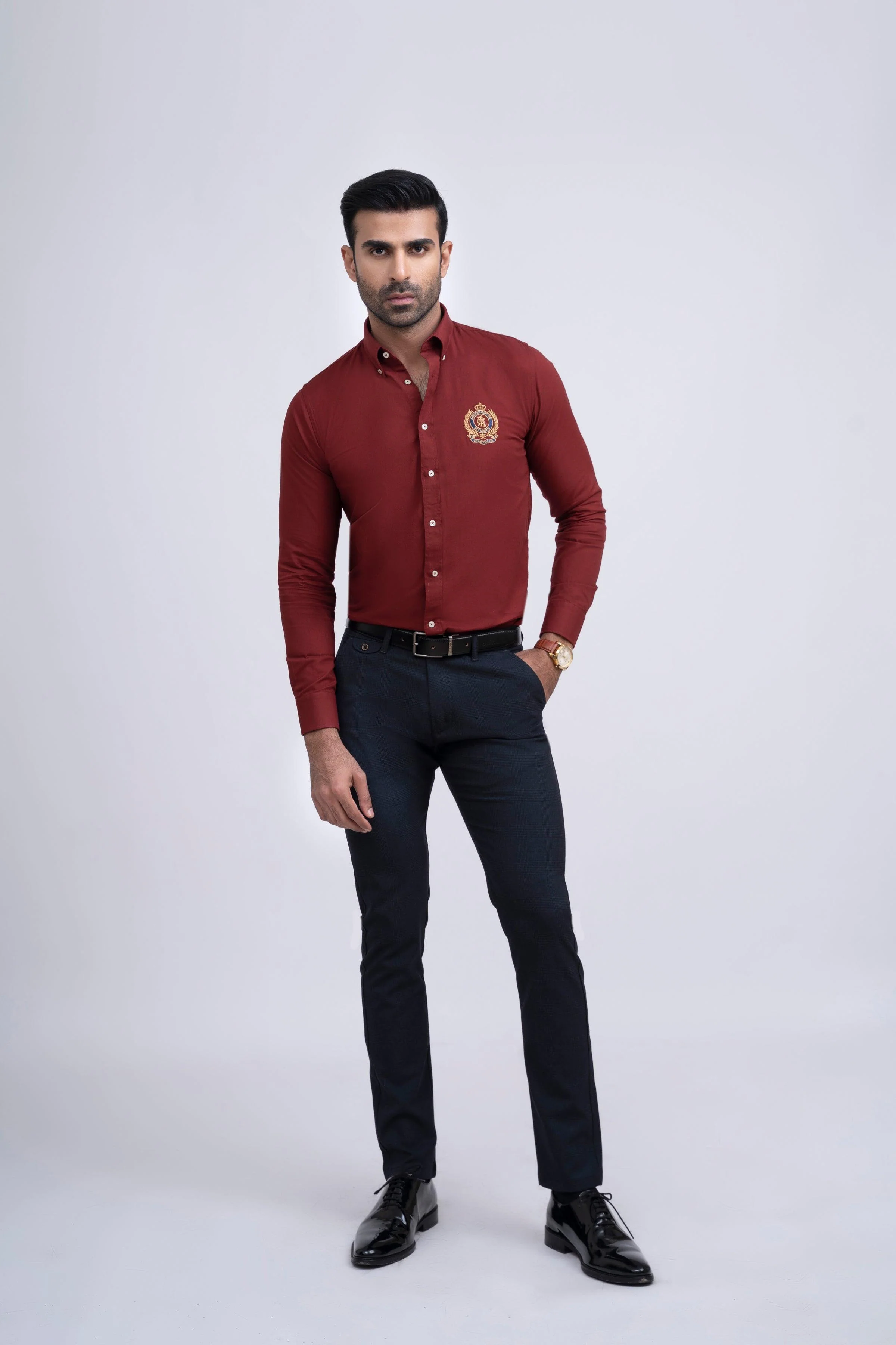 SEMI CASUAL SHIRT RUST - Image 2