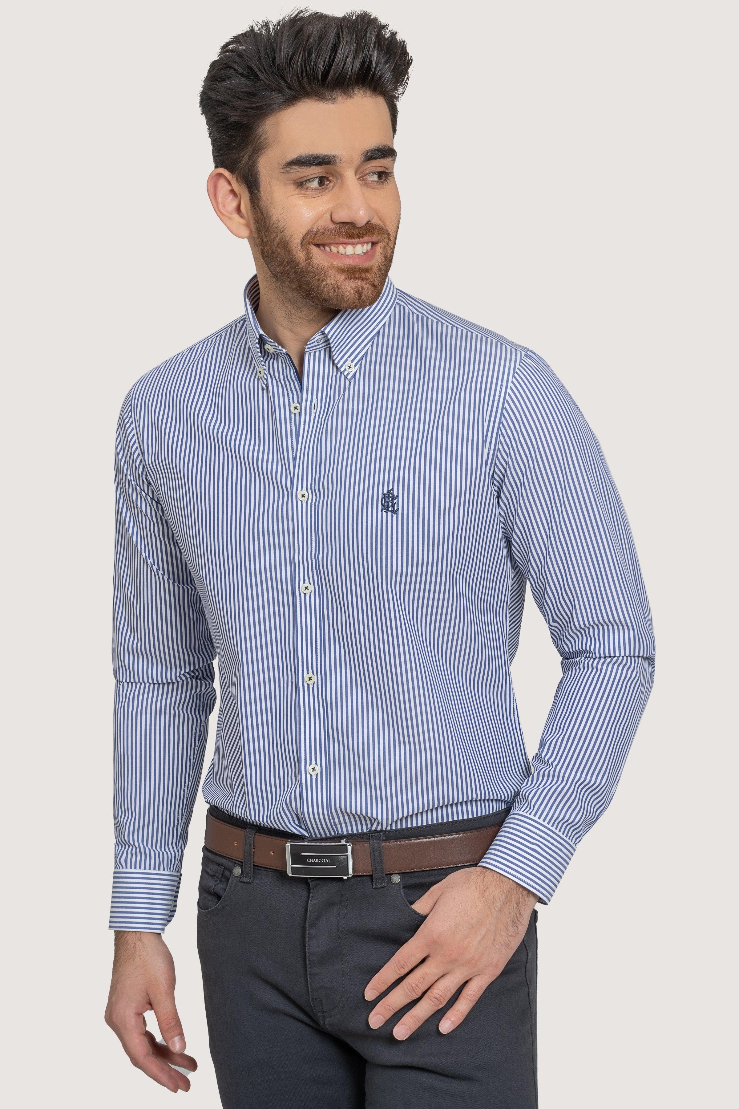 SEMI FORMAL BLUE WHITE