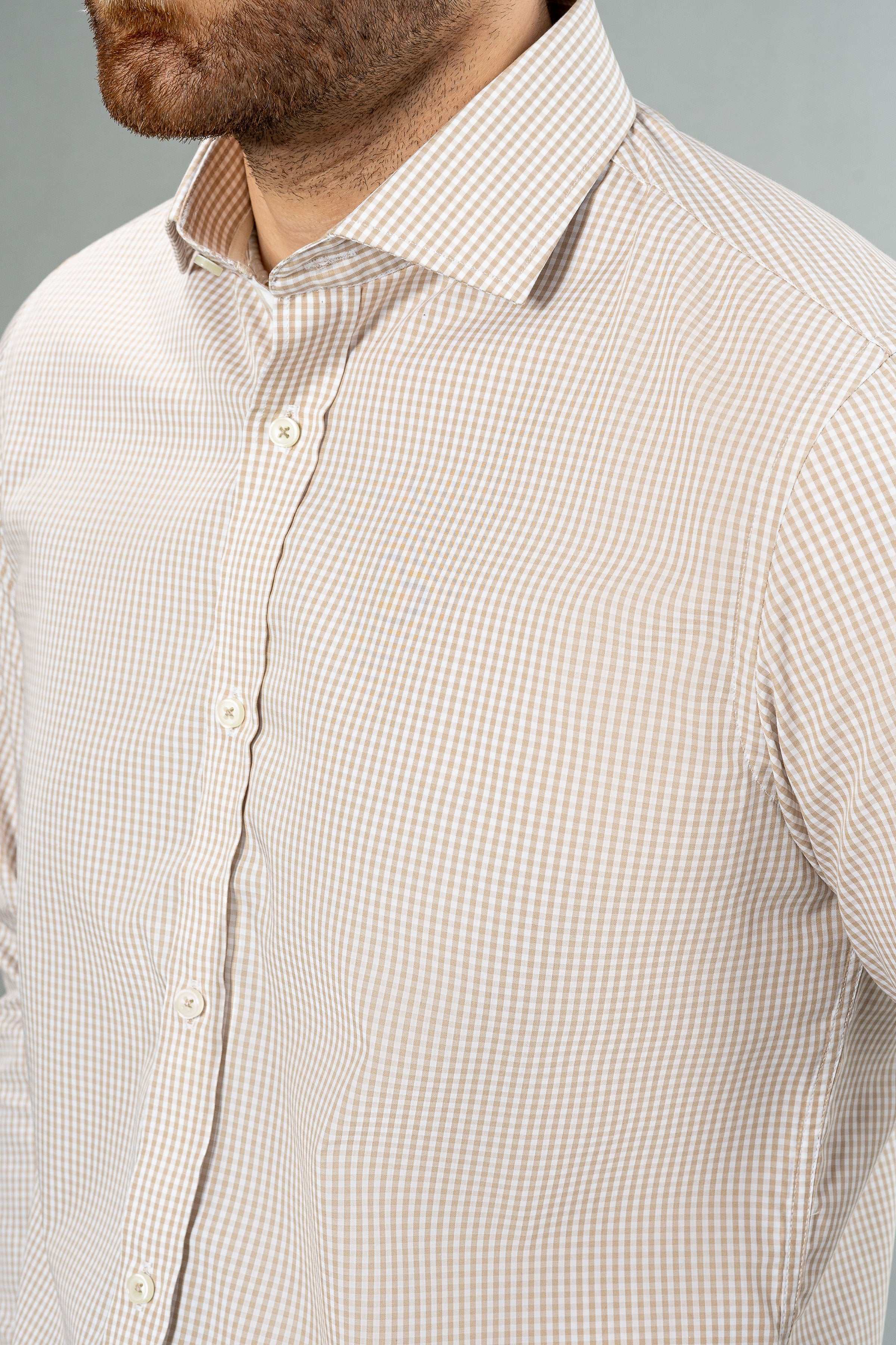 SEMI FORMAL KHAKI WHITE - Image 4