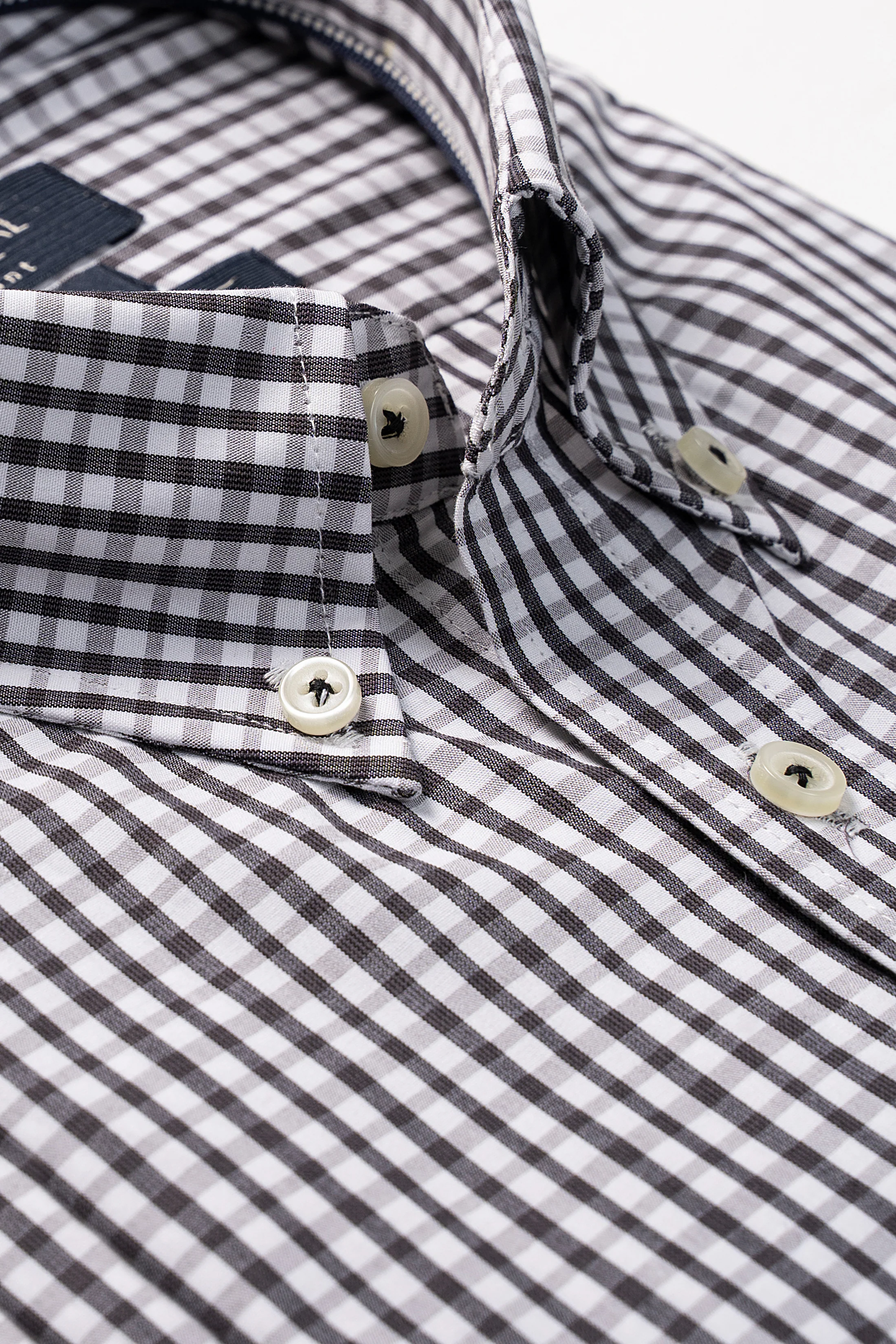 SEMI FORMAL SHIRT BLACK GREY - Image 2