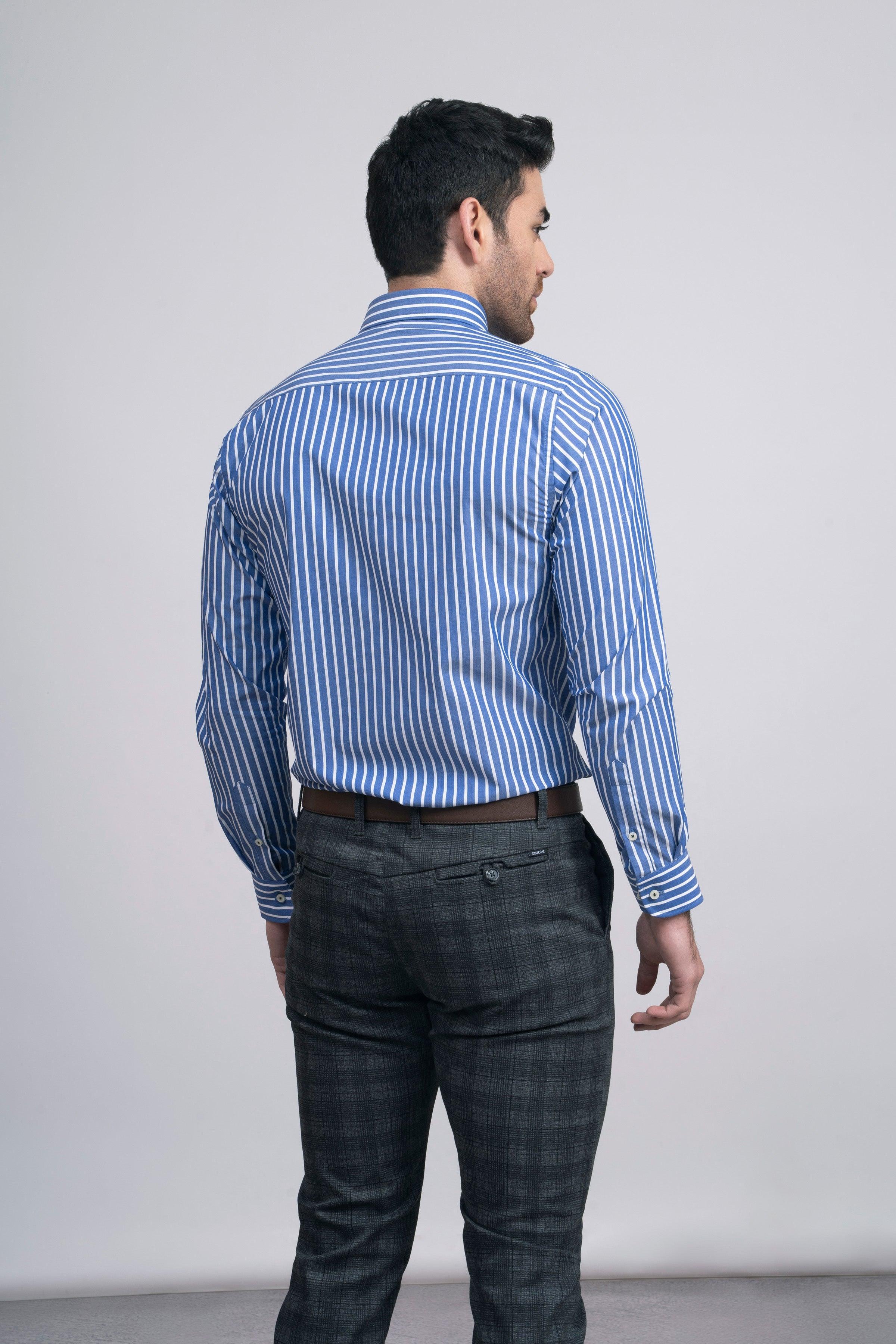 SEMI FORMAL SHIRT  F/S BLUE LINE - Image 3