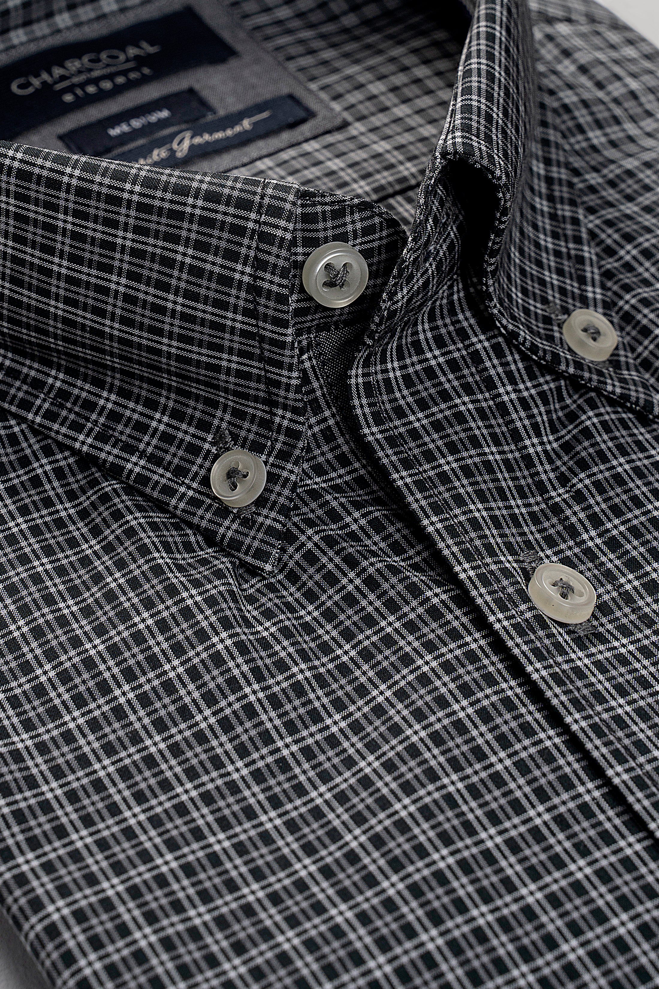 SEMI FORMAL SHIRT GREEN GREY - Image 2