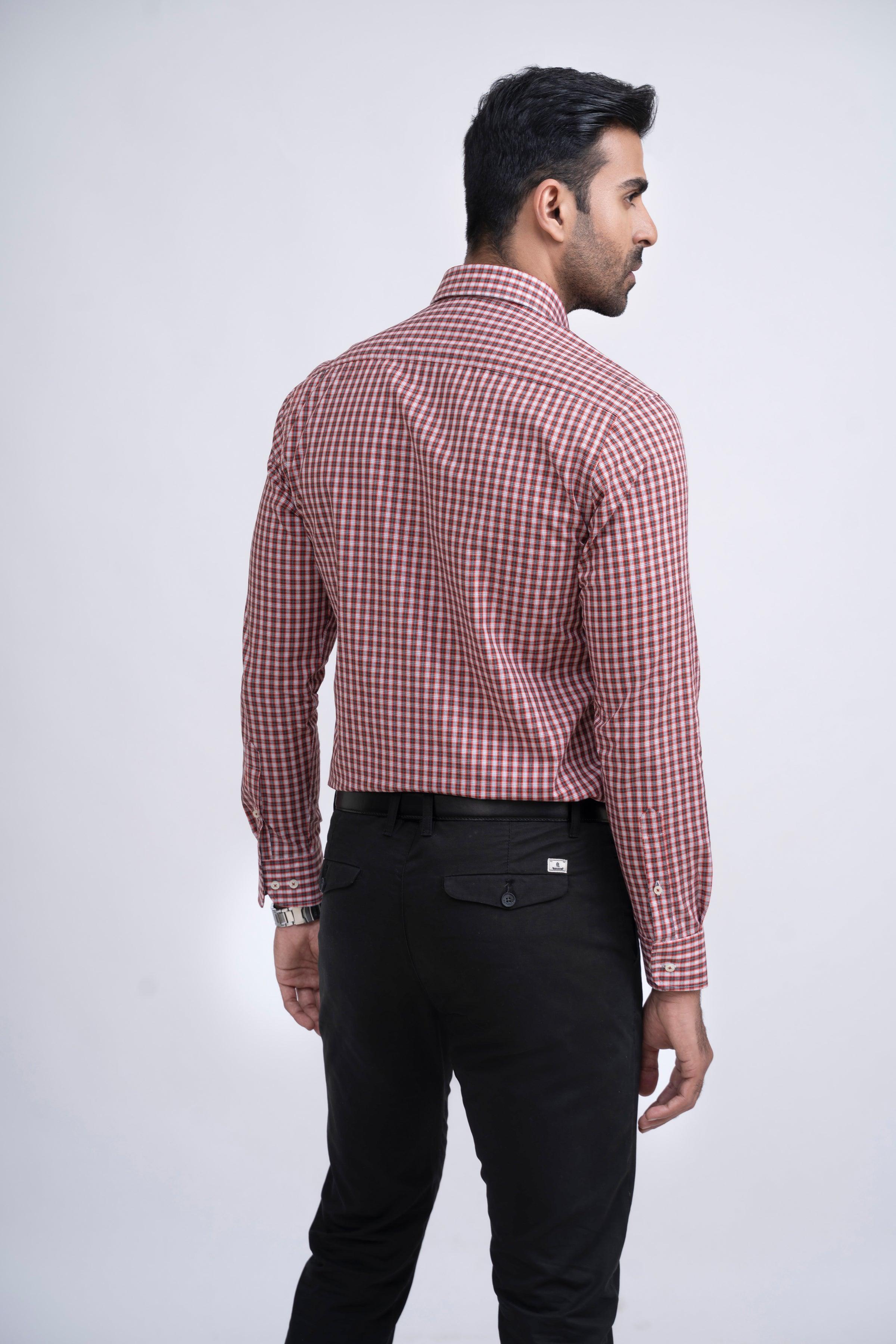 SEMI FORMAL SHIRT RUST CHECK - Image 4