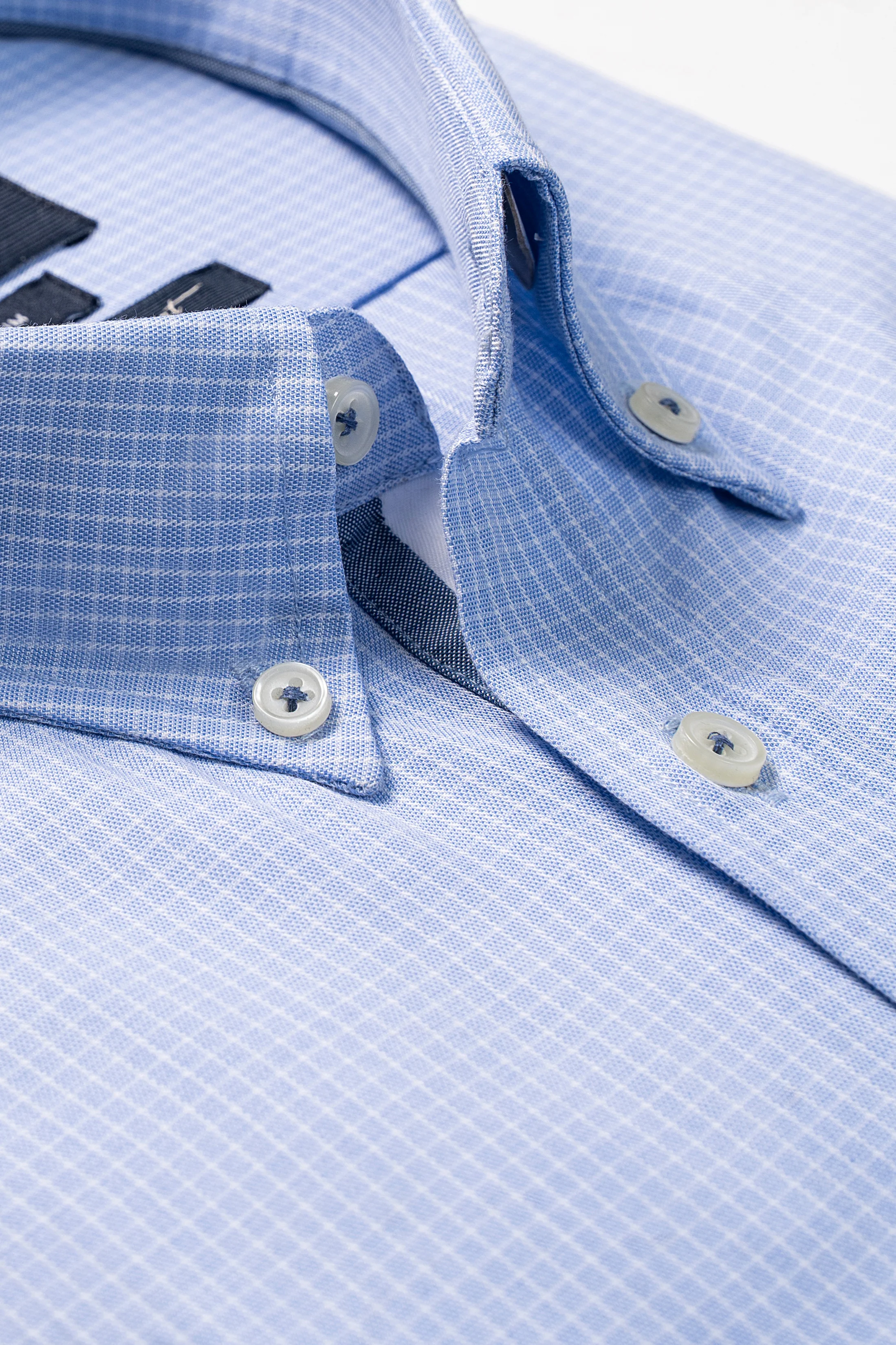 SEMI FORMAL SHIRT SKY BLUE CHECK - Image 2