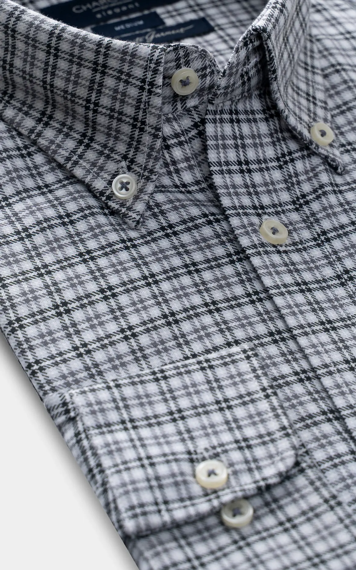 SEMI FORMAL SMART FIT SHIRT BLUE GREY - Image 2