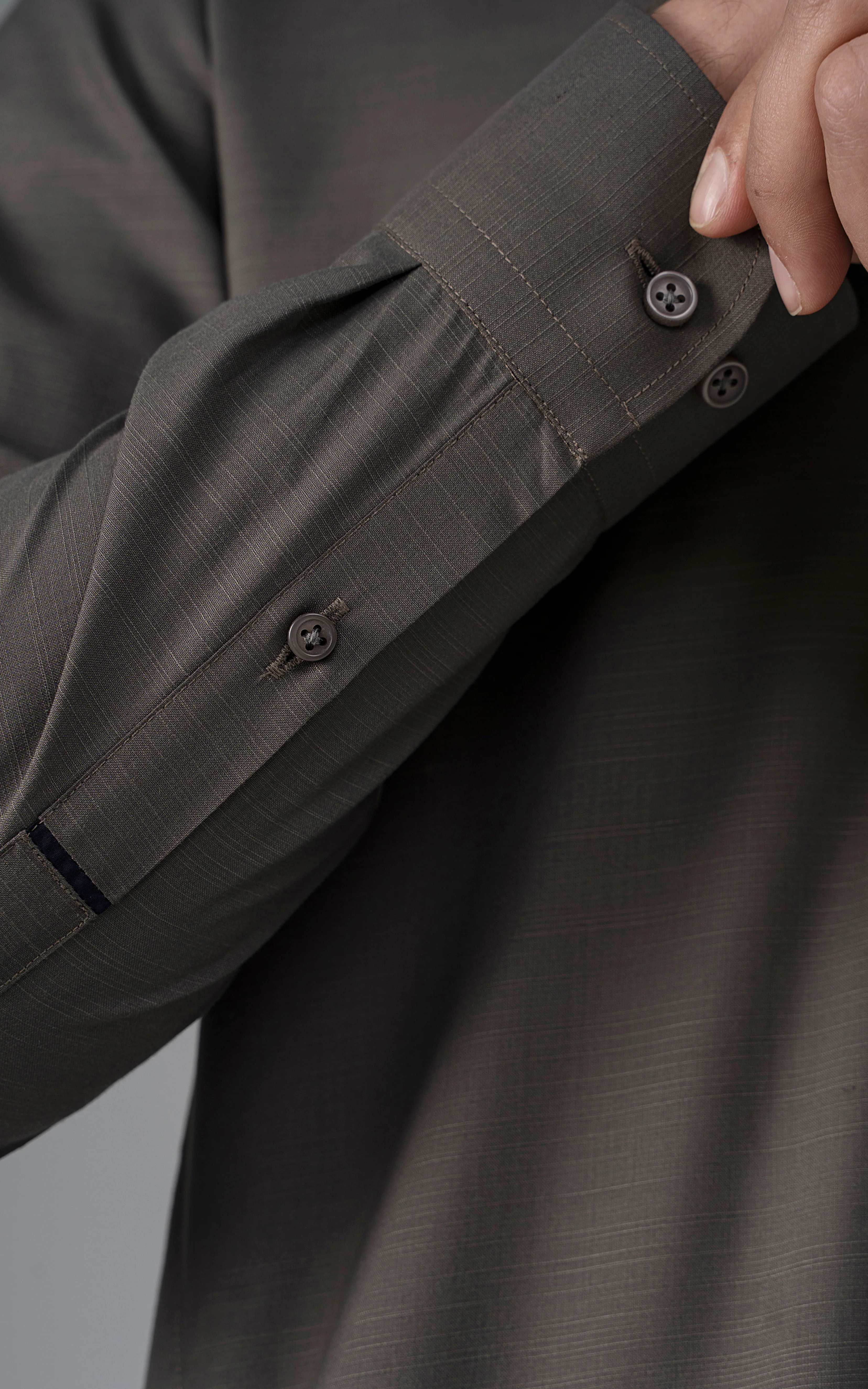 BLENDED SLUB WASH & WEAR - CLASSIC COLLECTION DARK GREY - Image 5