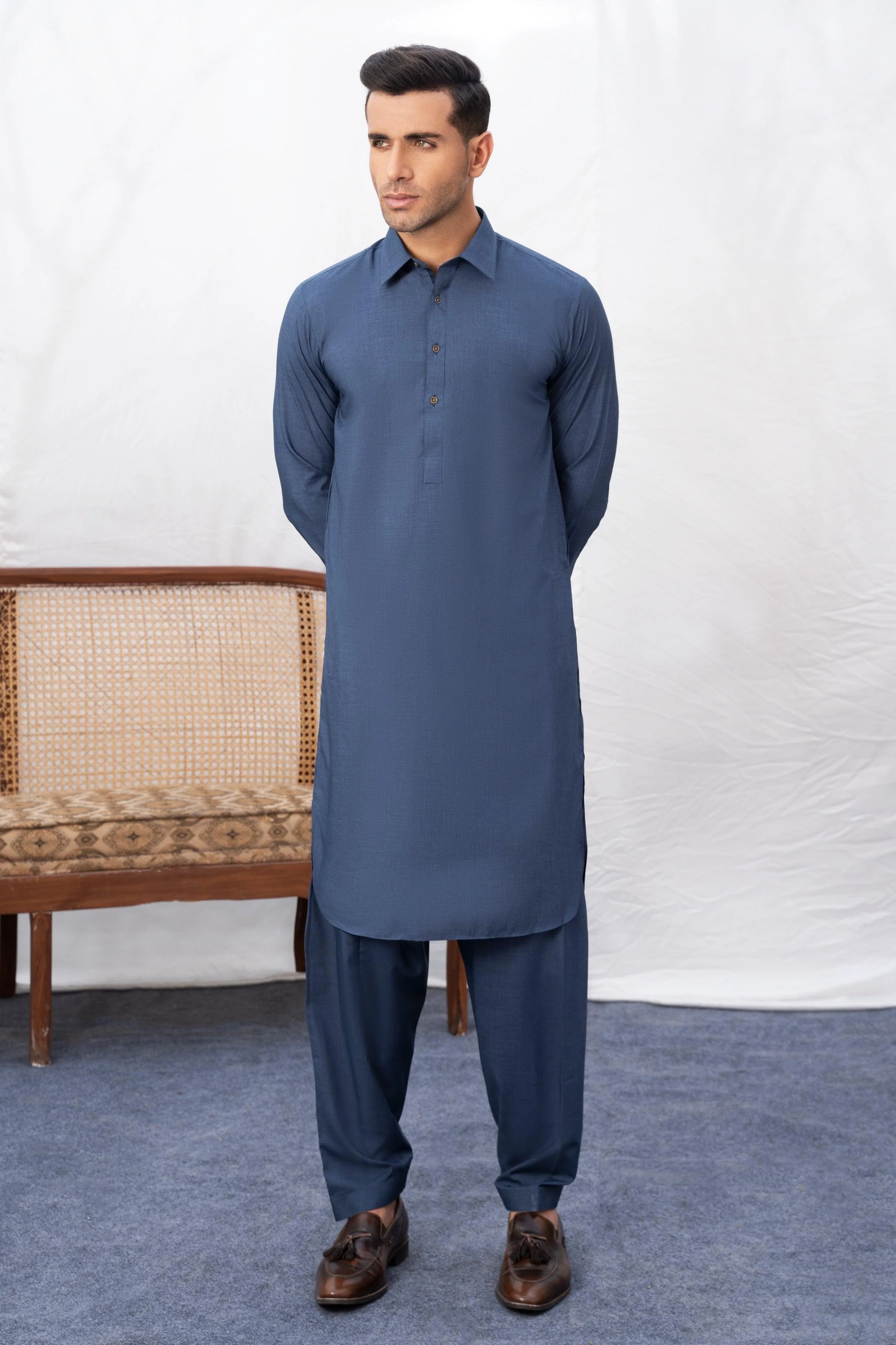 SHALWAR KAMEEZ BLUE MELANGE