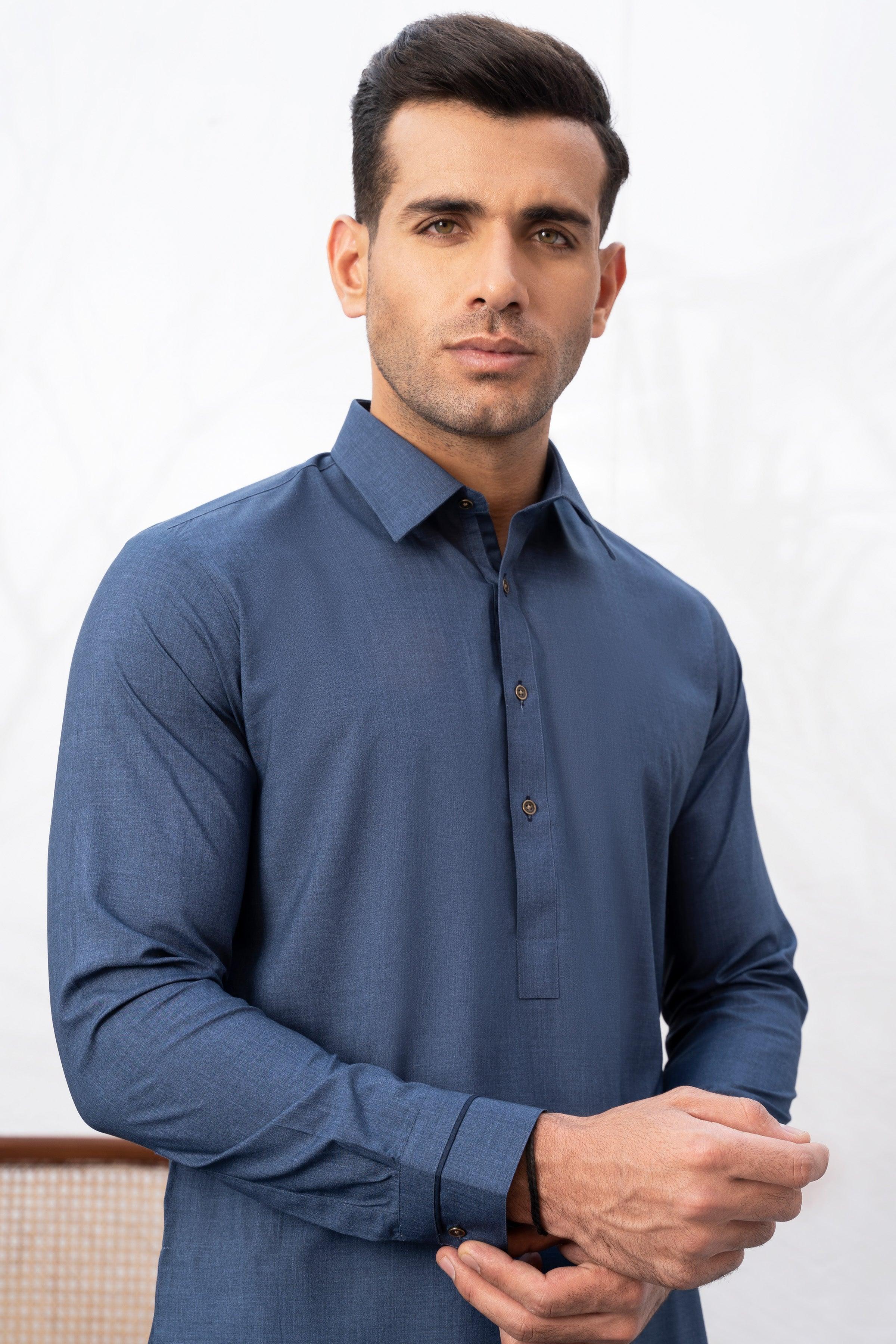 SHALWAR KAMEEZ BLUE MELANGE - Image 4
