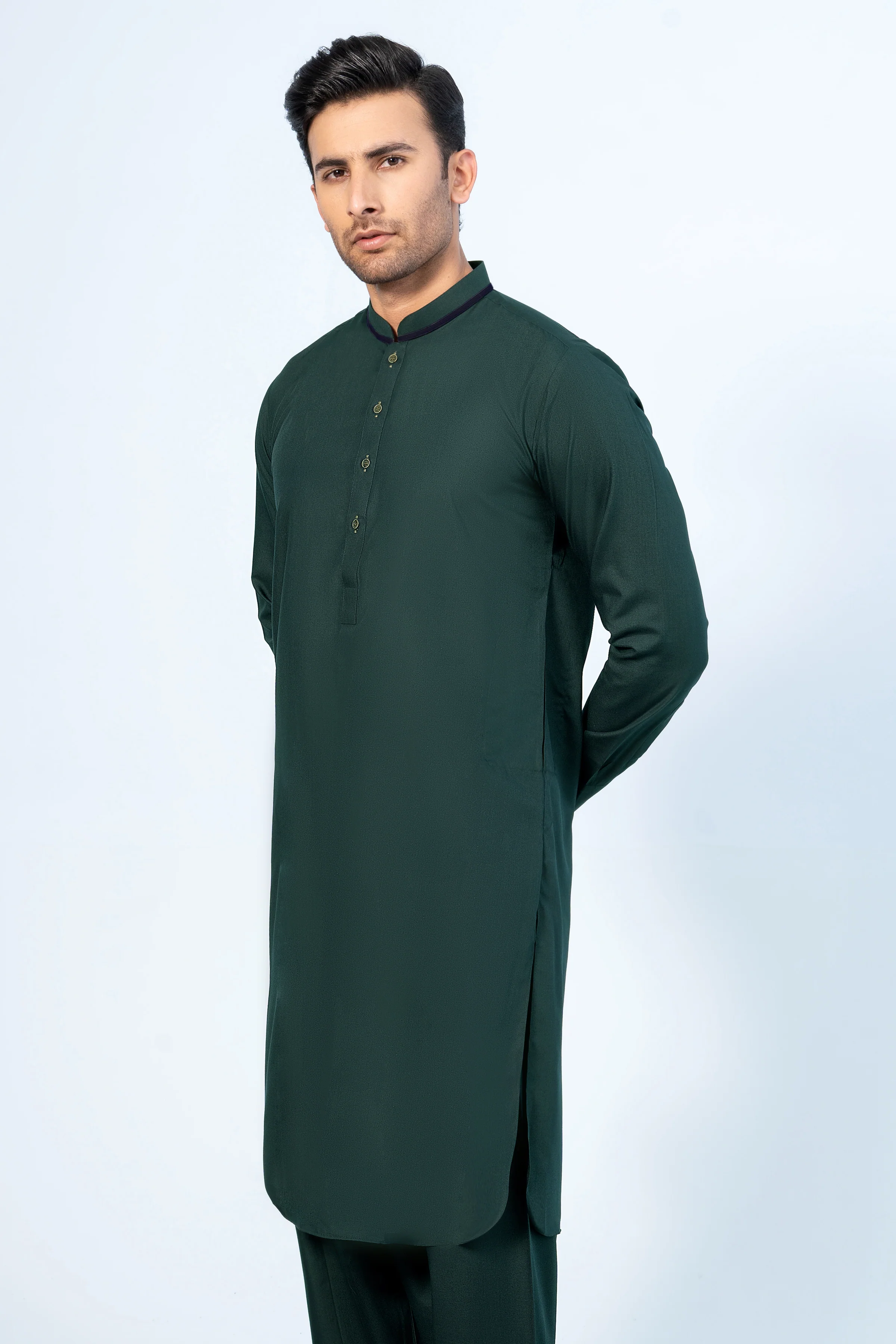 SHALWAR KAMEEZ DARK GREEN - Image 3