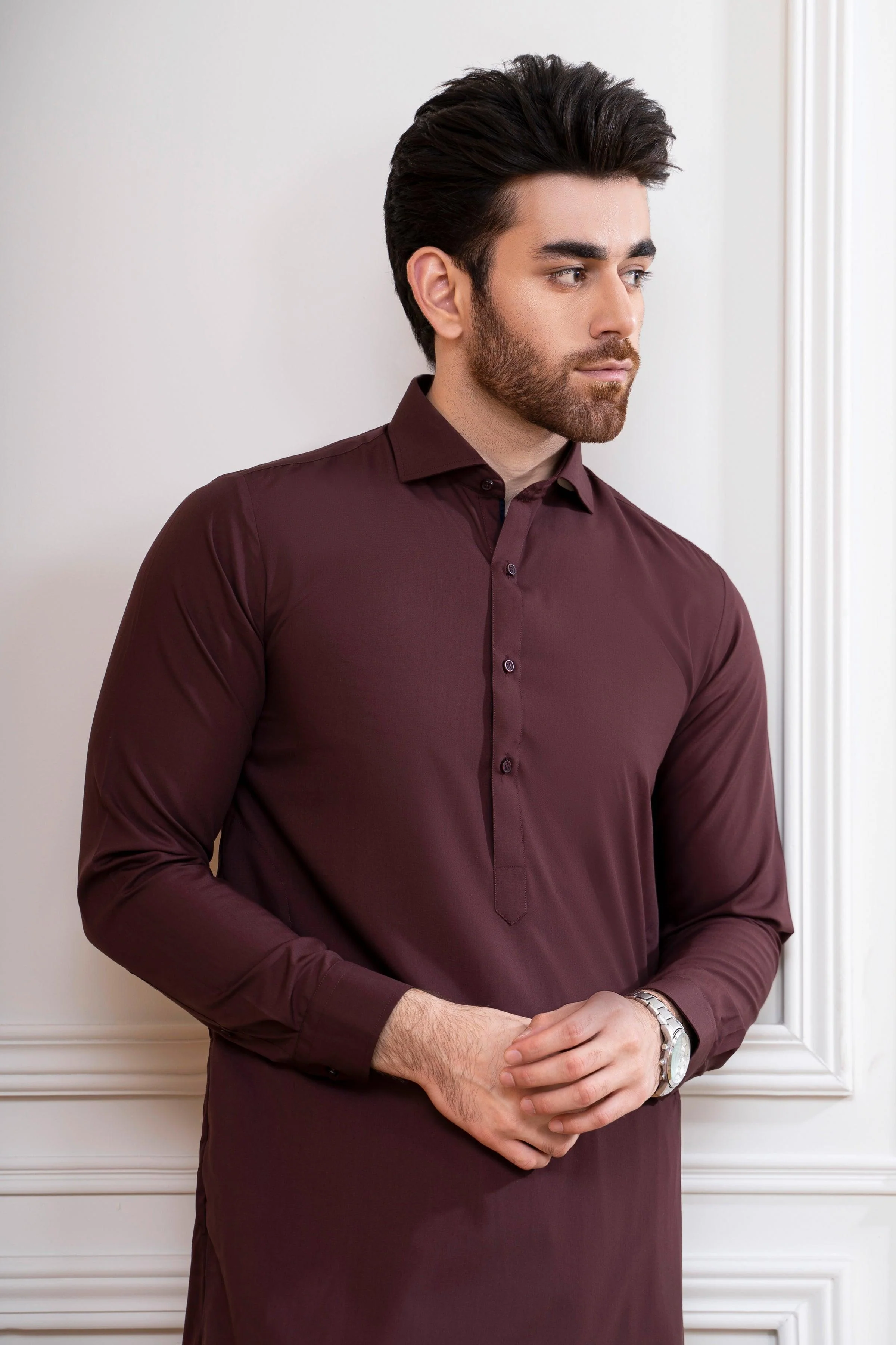 SHALWAR KAMEEZ MAROON - Image 3