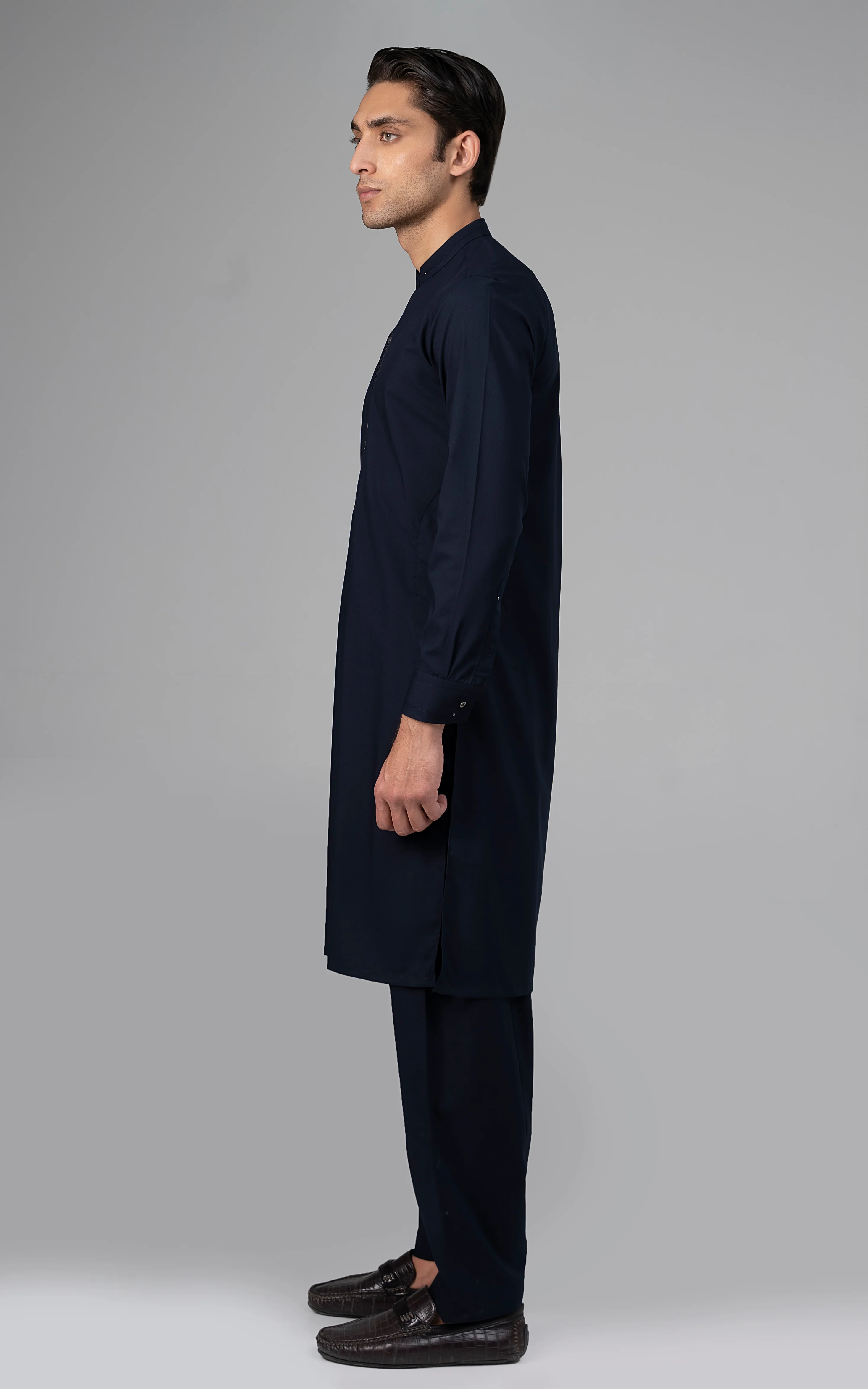EMBROIDERED WASH & WEAR - PREMIUM COLLECTION NAVY - Image 3