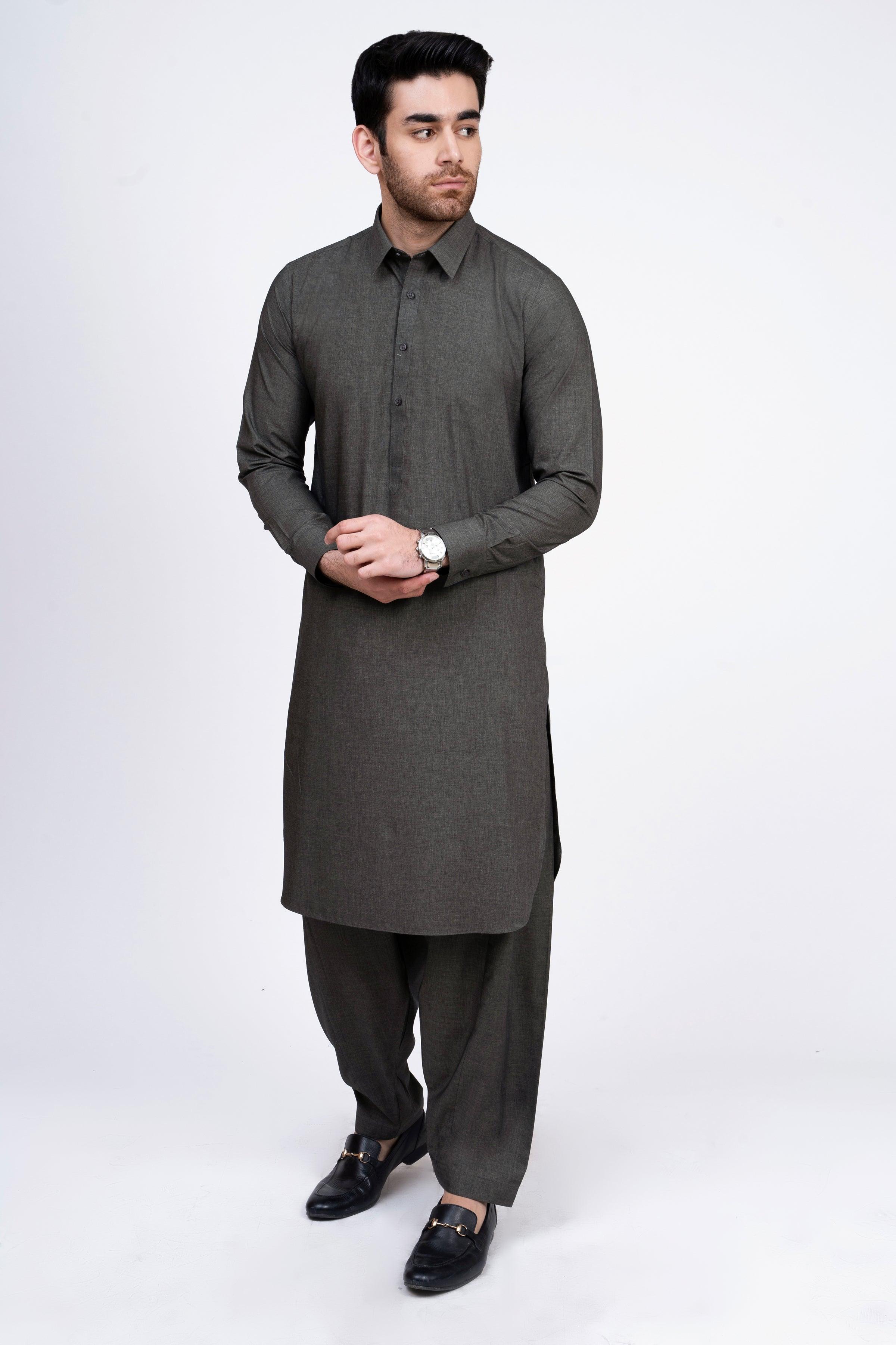SHALWAR KAMEEZ OLIVE