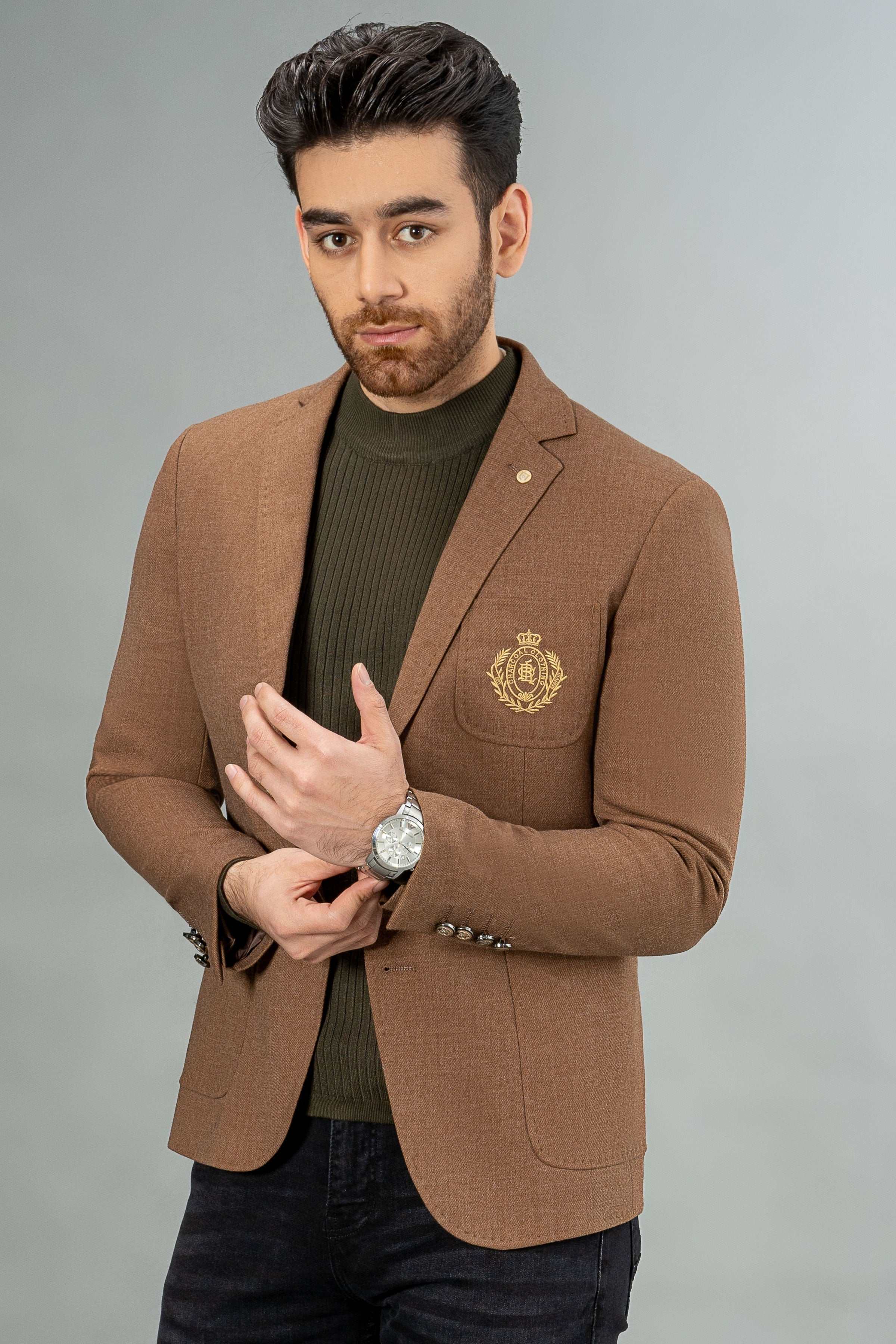 SIGNATURE CASUAL COAT BROWN - Image 2