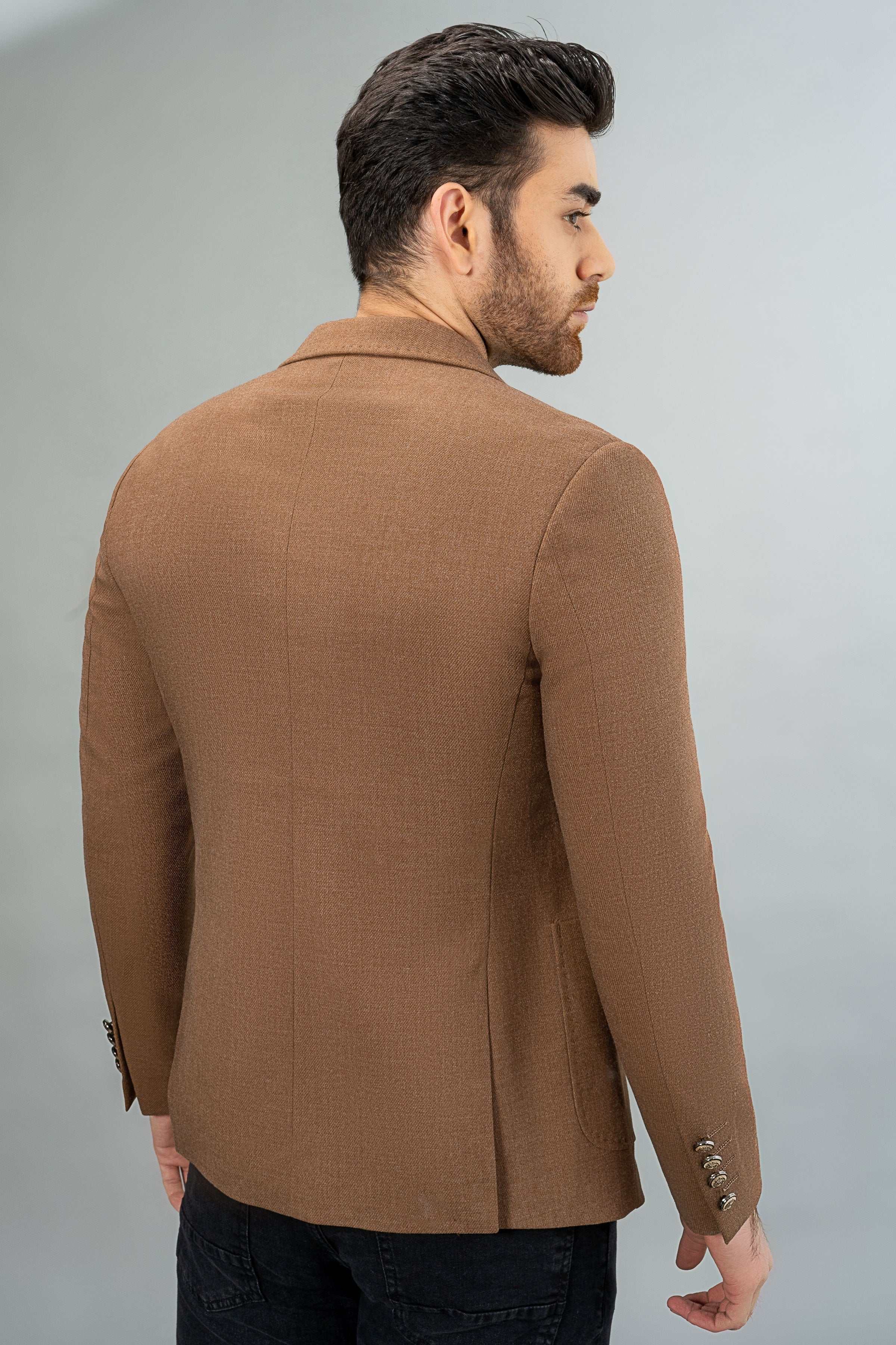 SIGNATURE CASUAL COAT BROWN - Image 3