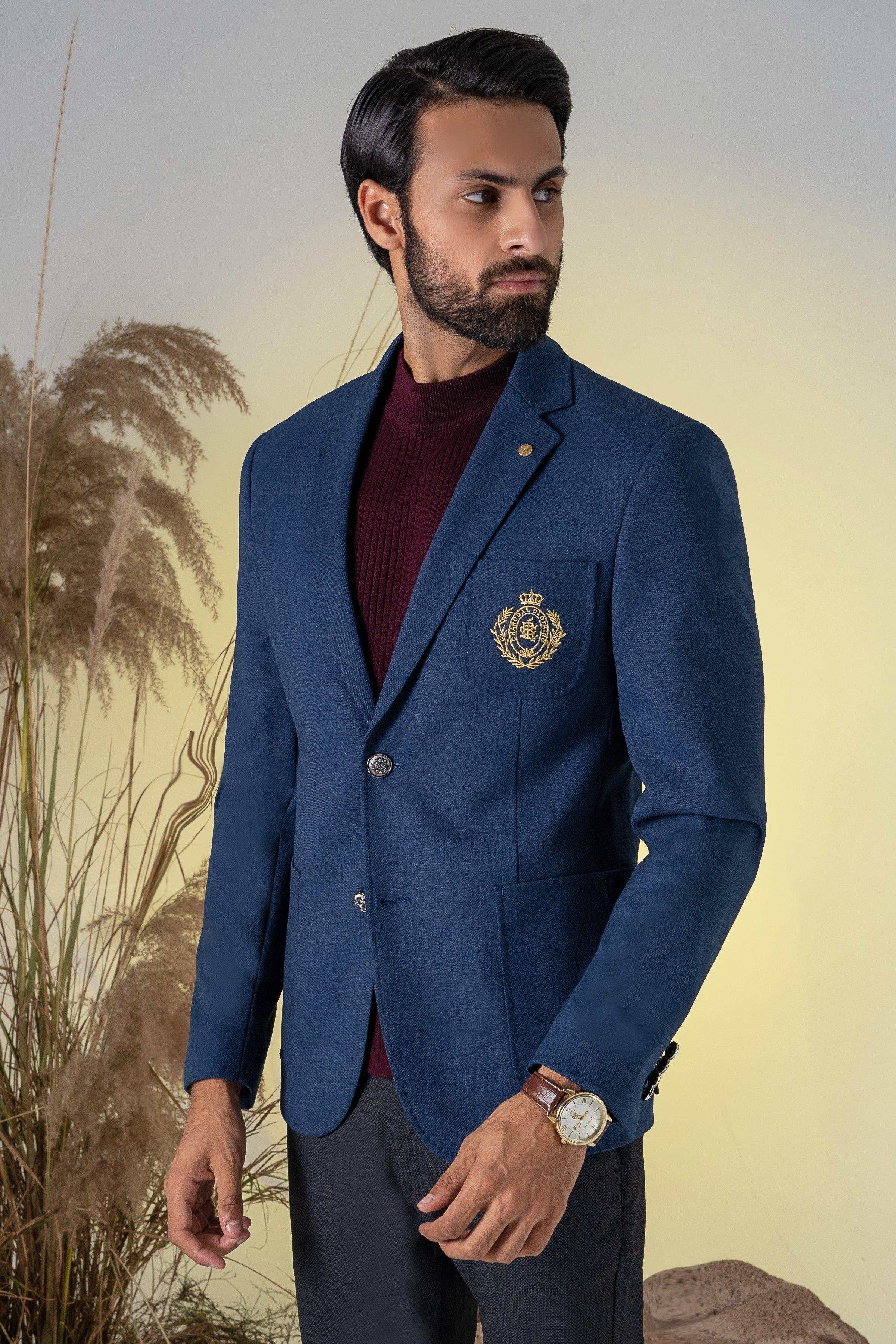 SIGNATURE CASUAL COAT NAVY BLUE - Image 2
